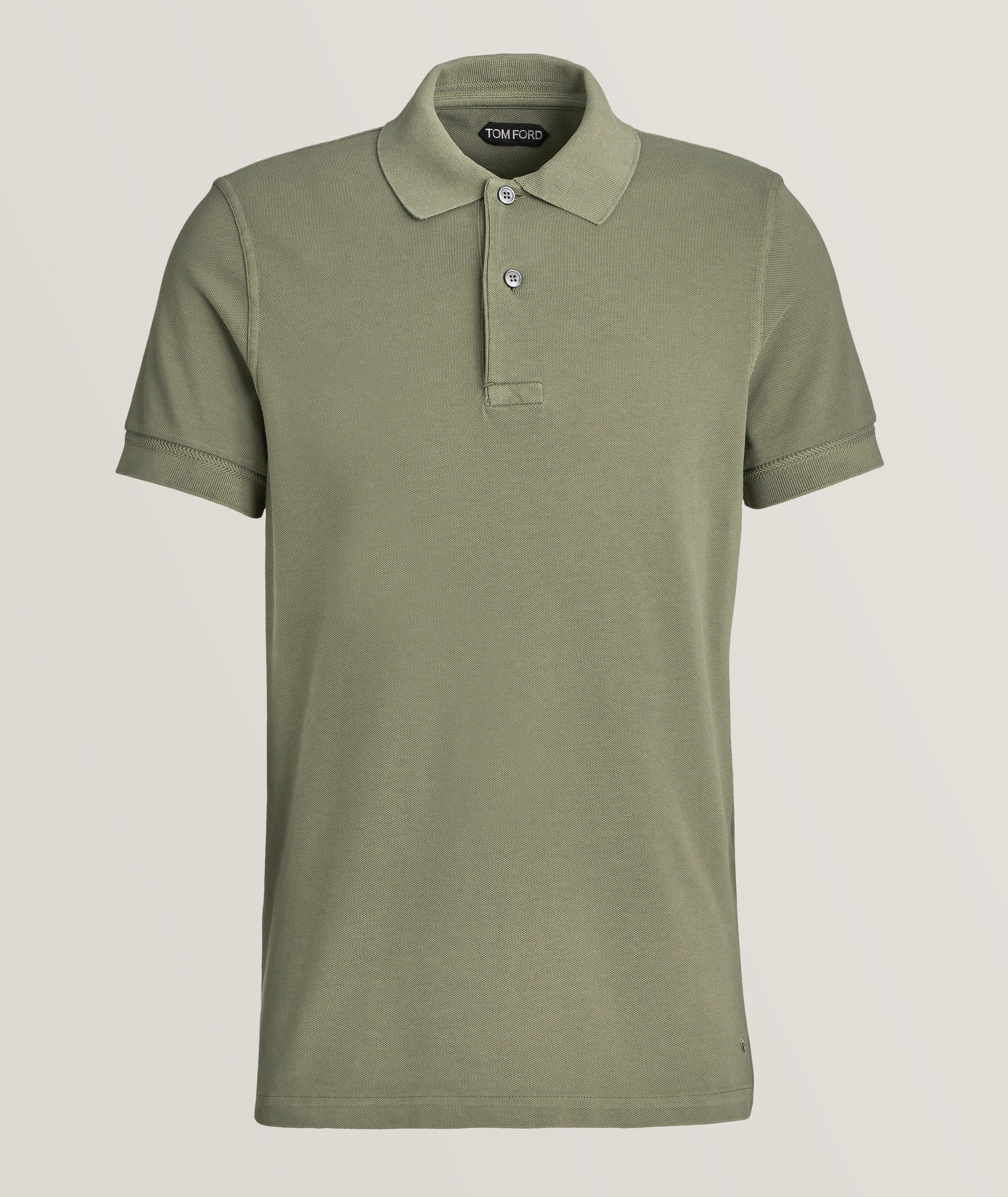 Textured Piqué Cotton Tennis Polo image 0