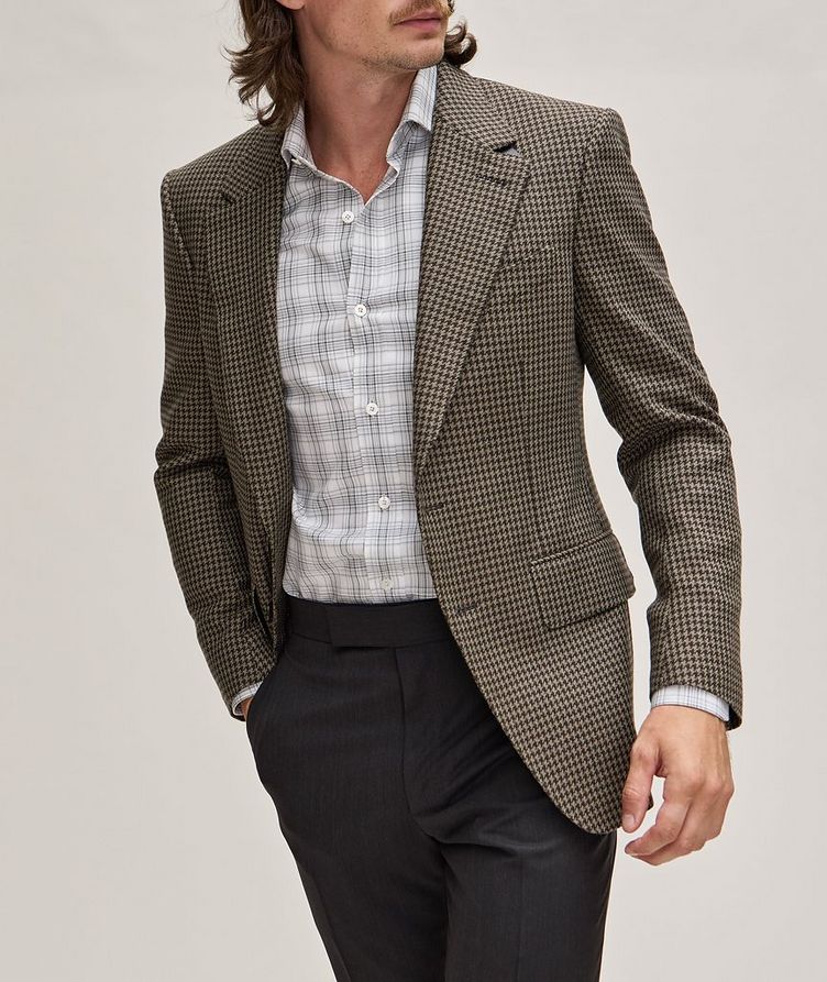 Atticus Houndstooth Wool, Mohair & Cashmere Sport Jacket image 1