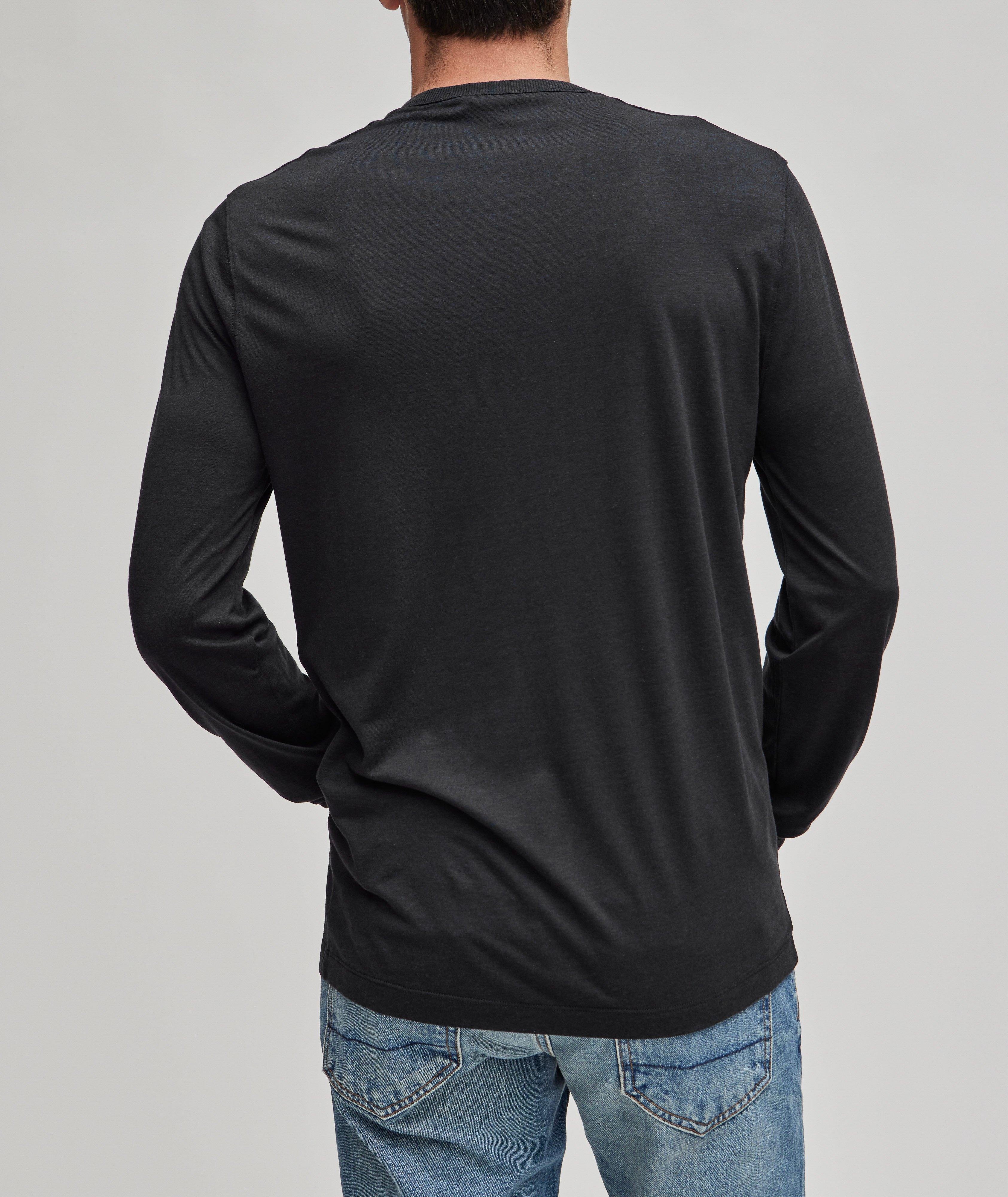Ribbed Detailed Cotton-Blend Henley image 2