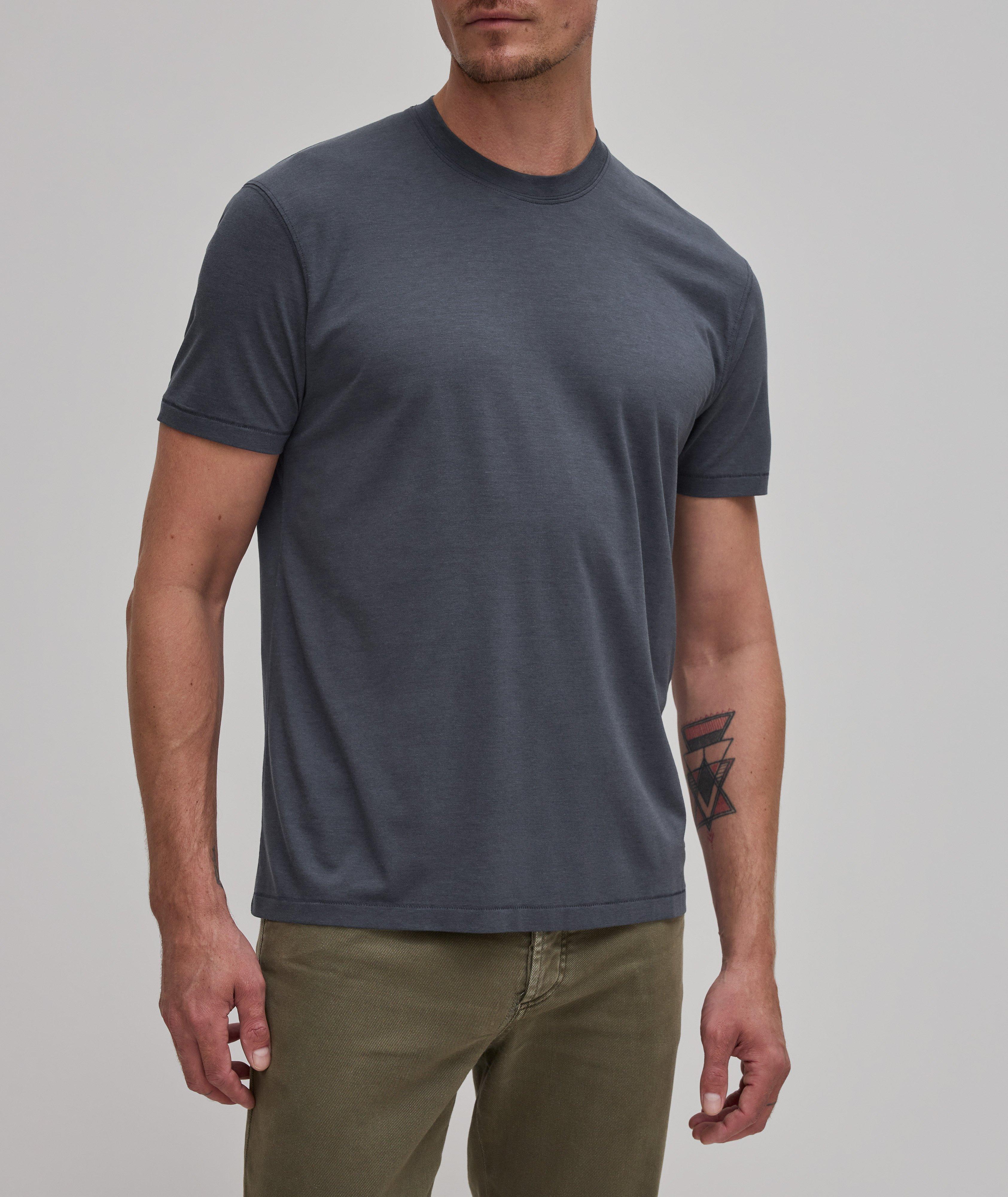 Lyocell-Cotton Crewneck T-Shirt image 1