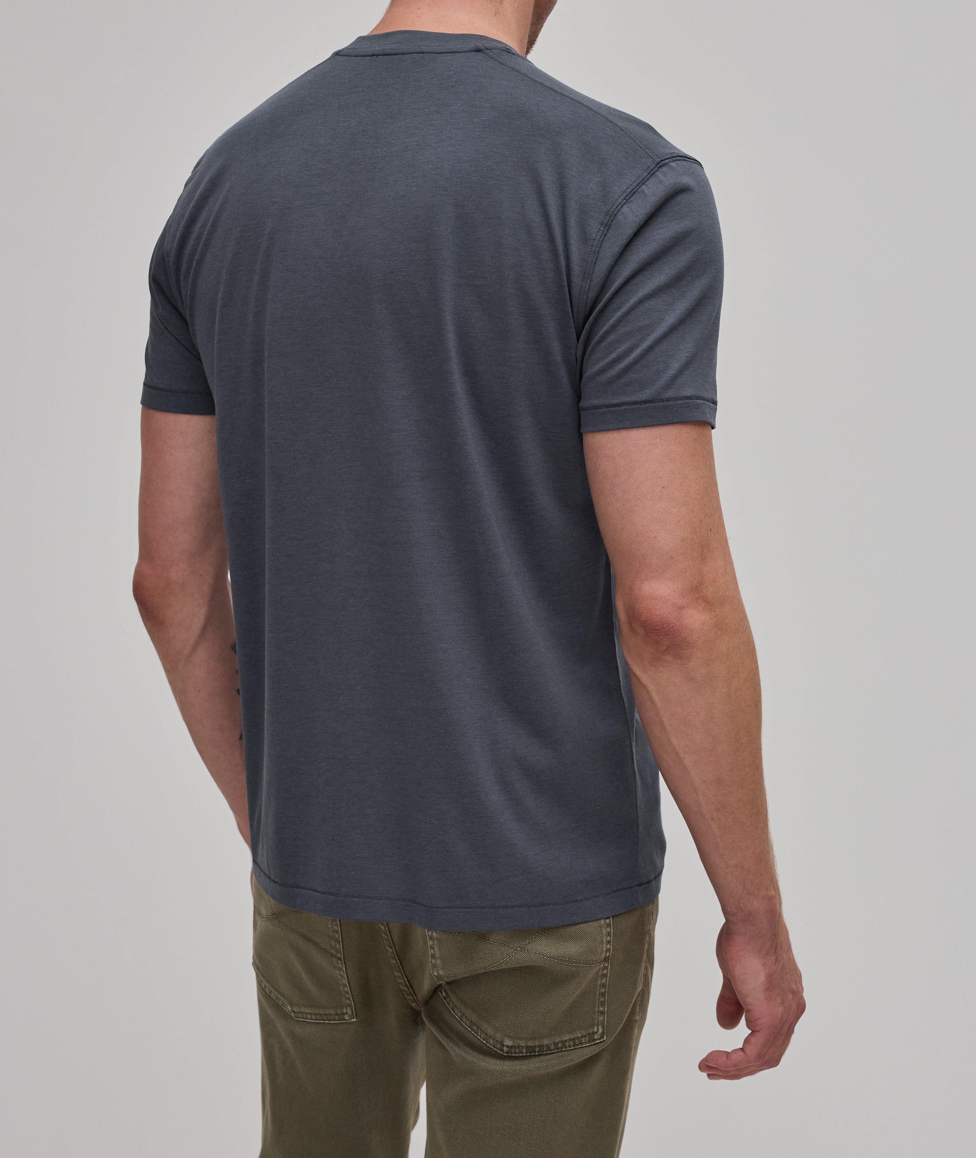 T-shirt en lyocell et en coton à encolure ronde image 2