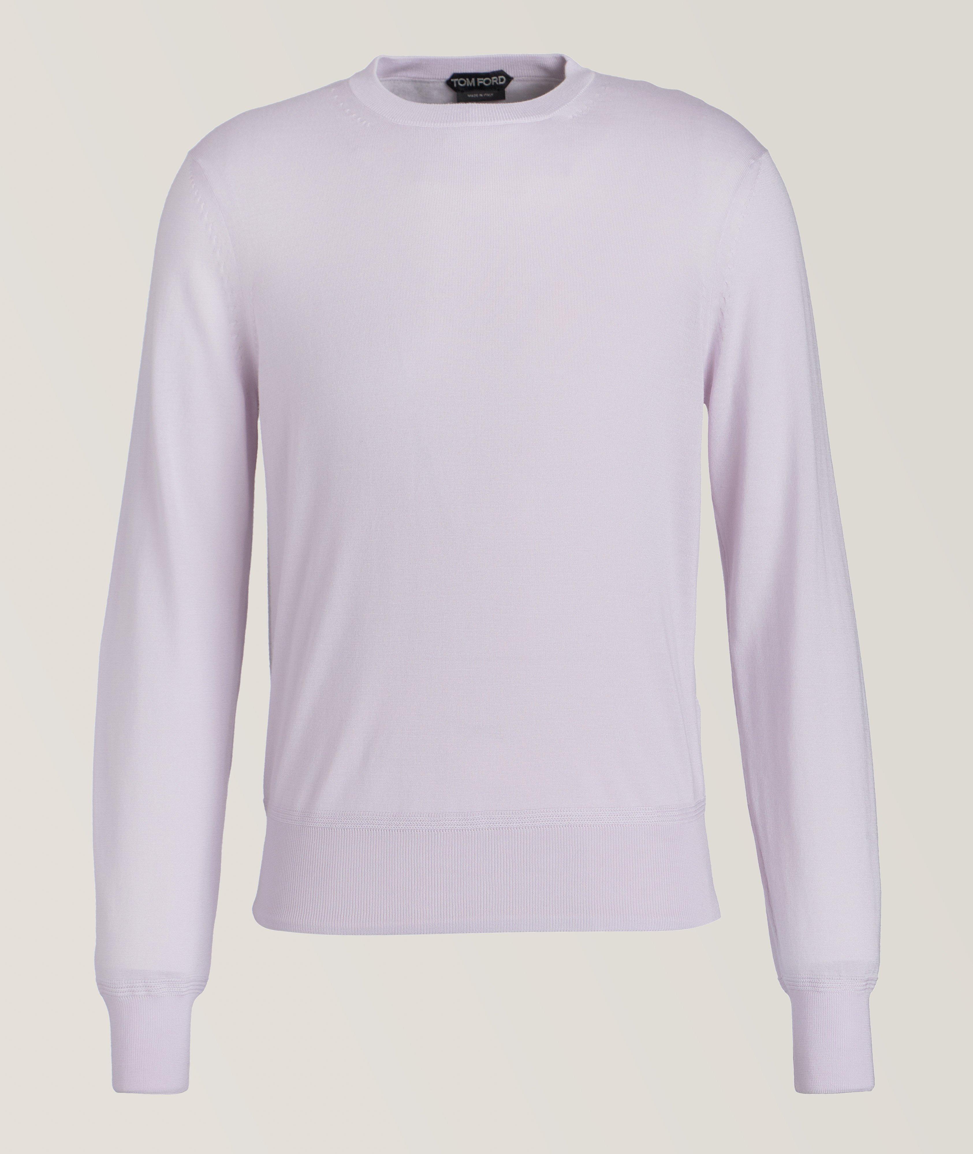 Fine Gauge Cashmere-Silk Sweater image 0
