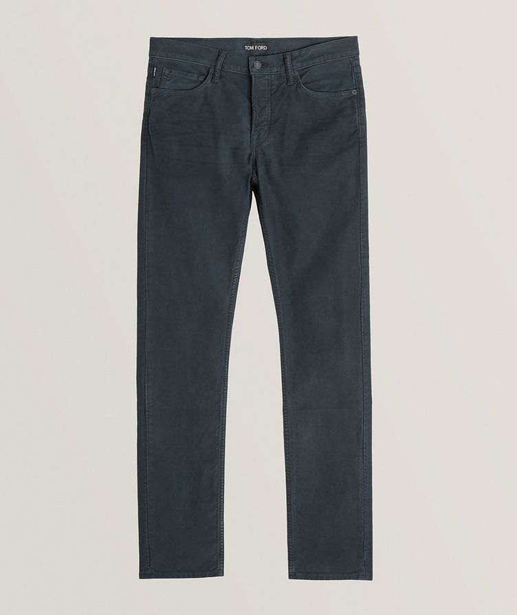 Slim-Fit Moleskin Cotton-Blend Jeans image 0