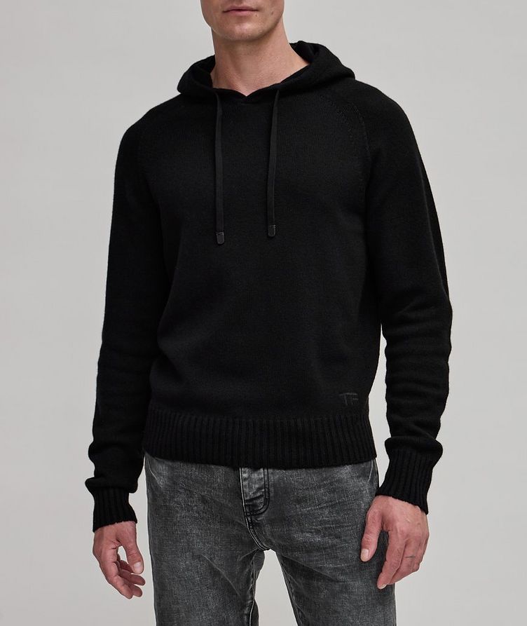 Seamless Cashmere Hooded Sweater image 1