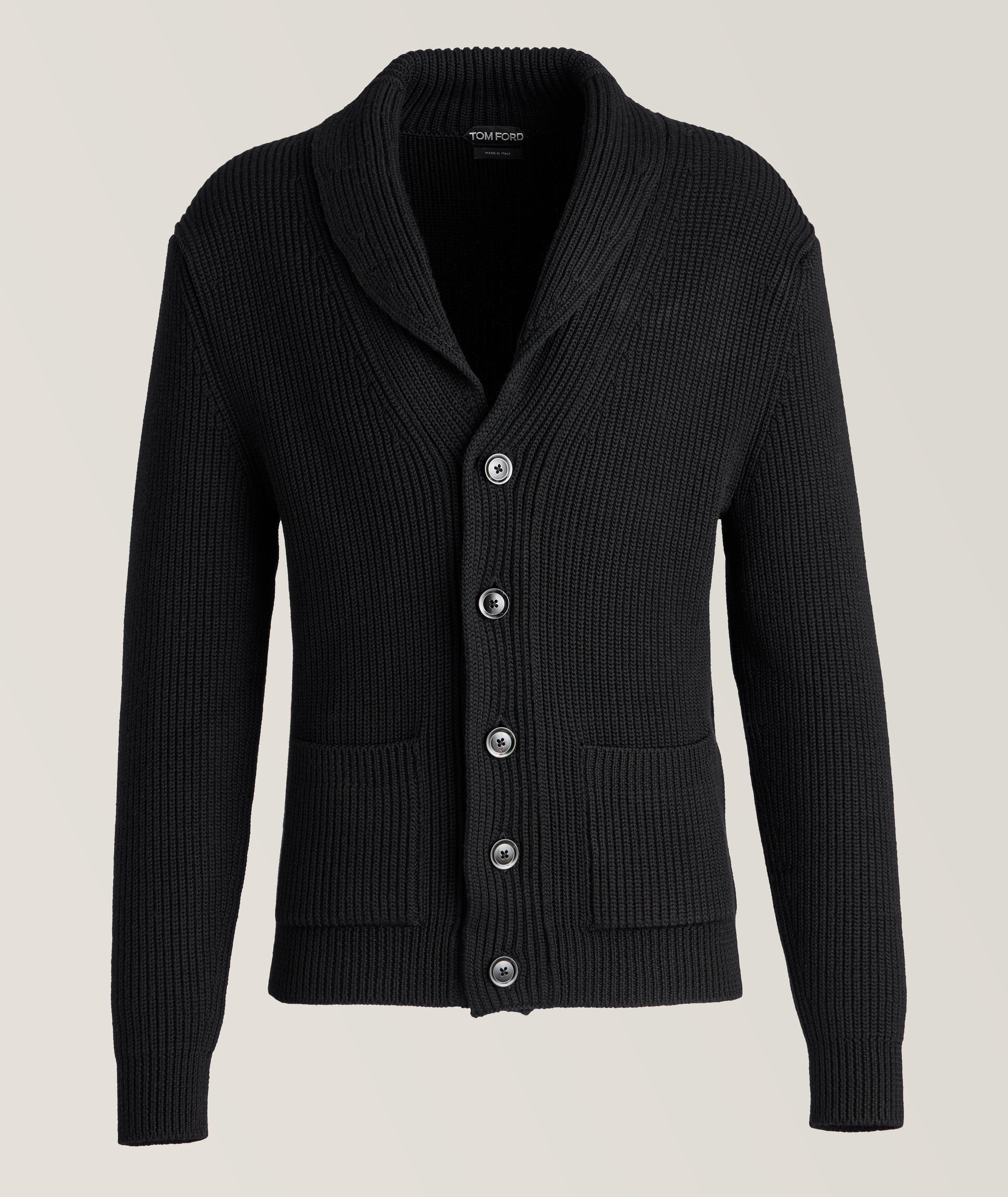 TOM FORD Wool-Silk Shawl Collar Cardigan | Sweaters & Knits