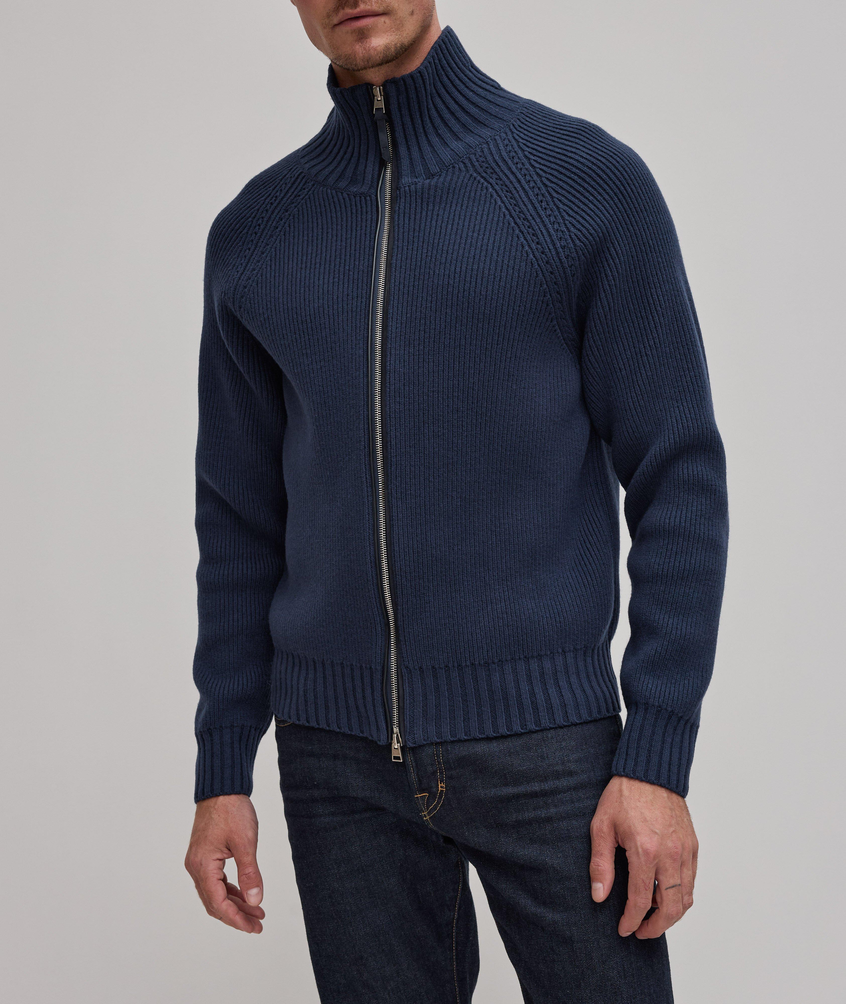 Wool-Cashmere Blend Thick Knitted Sweater image 1