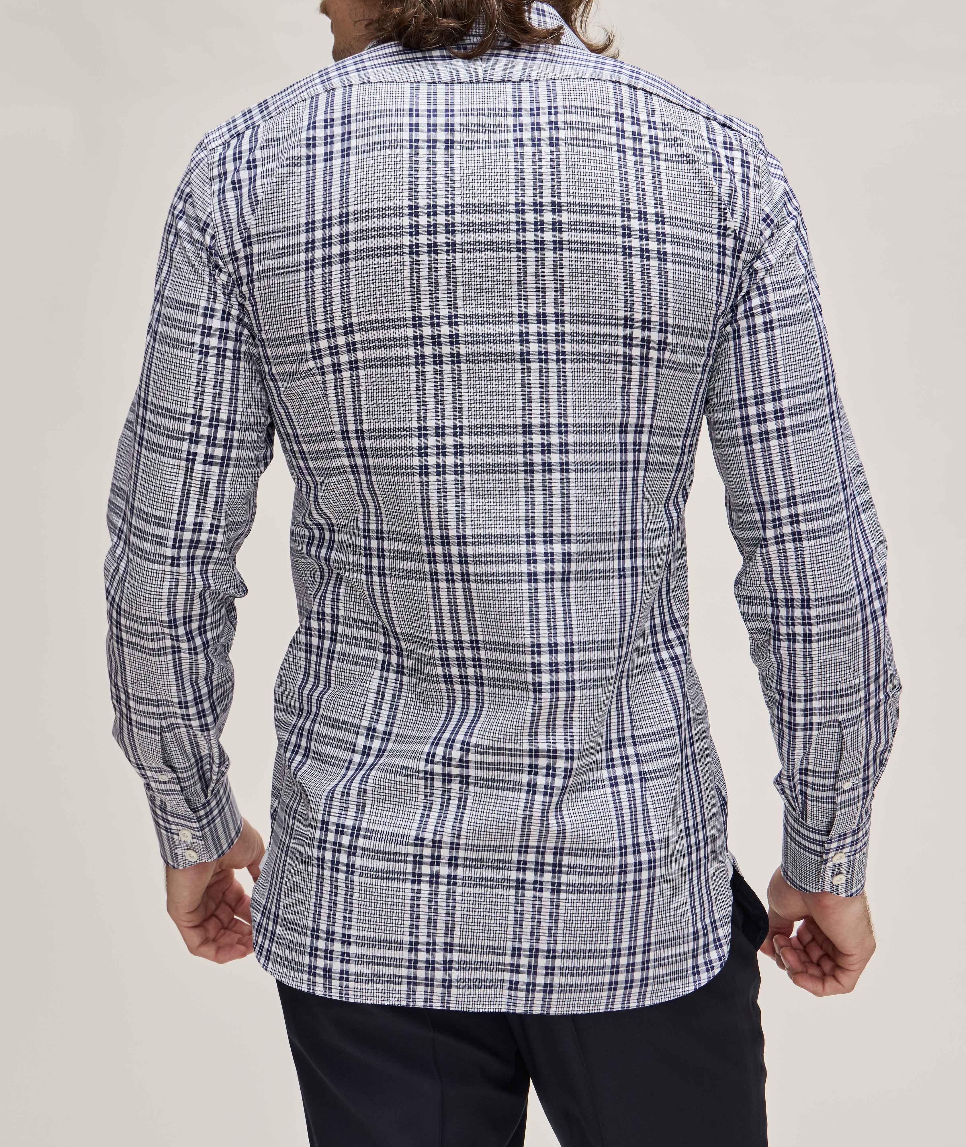 Chemise habillée en lyocell et en coton à carreaux image 2