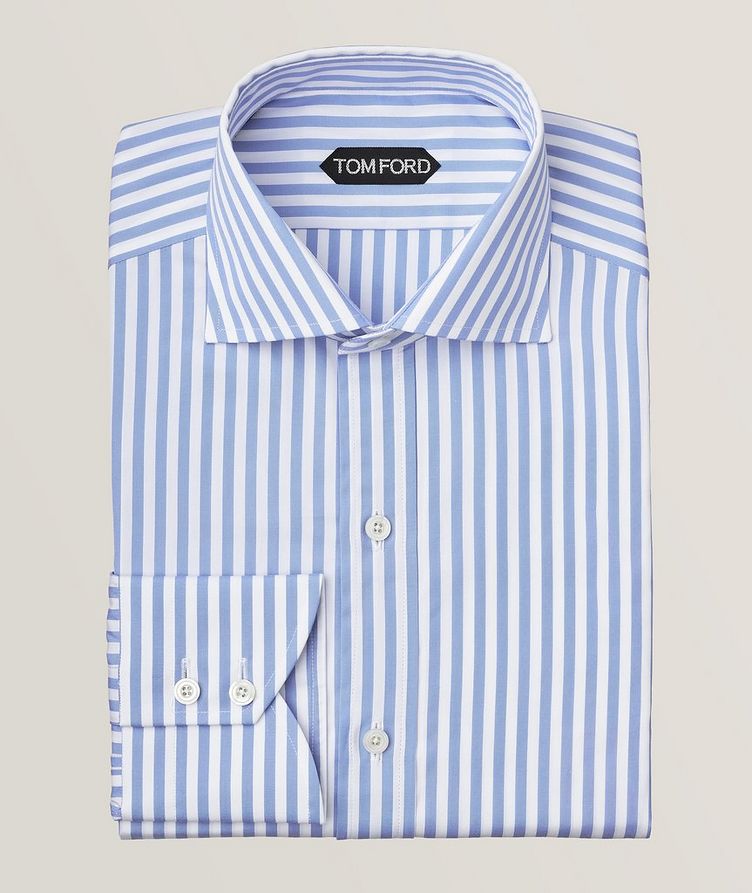 Slim-Fit Double Bengal Striped Dress Shirt image 0