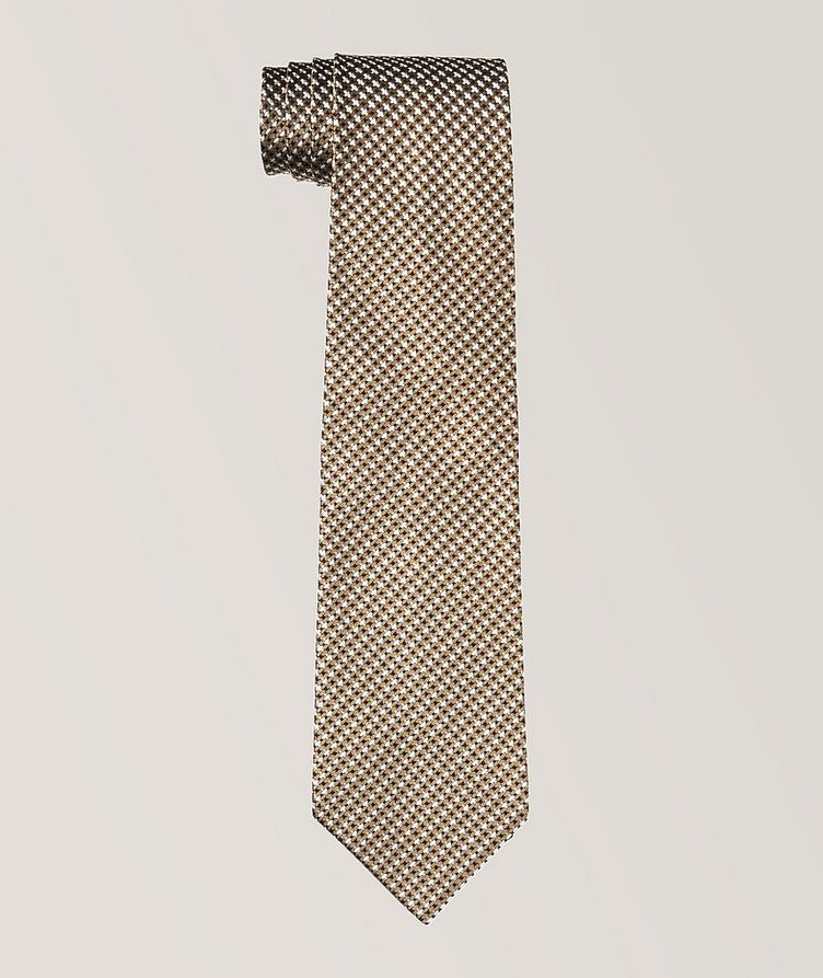 Weaved Pattern Silk Tie image 0