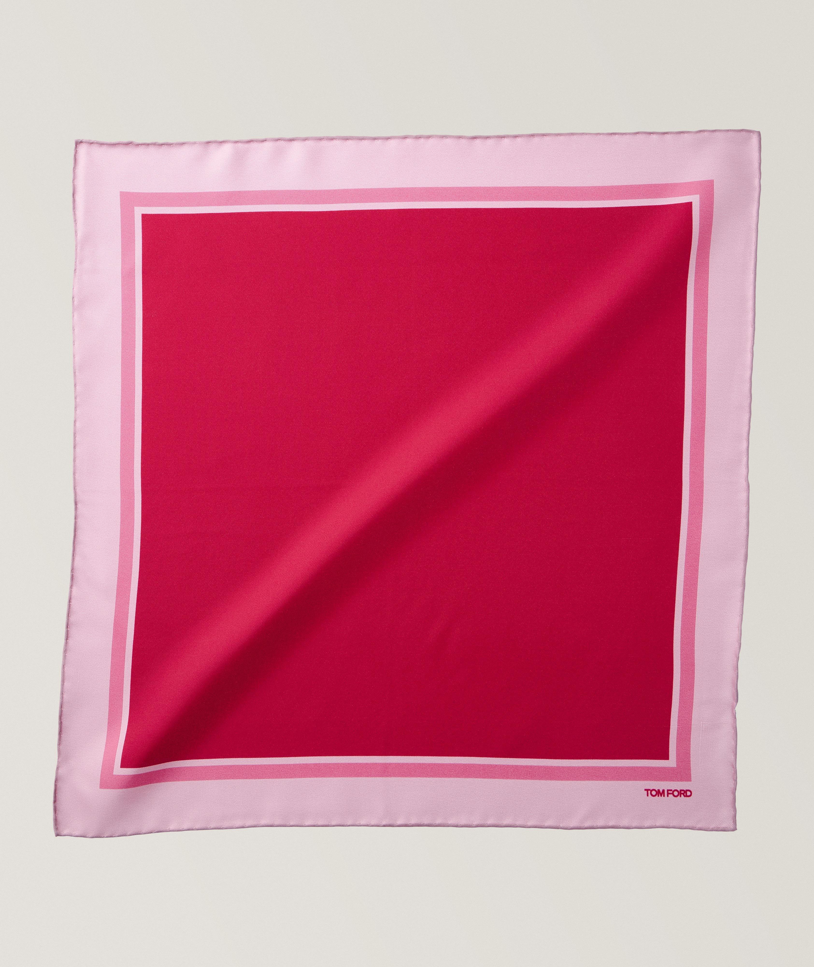 Colour Block Silk Pocket Square image 0