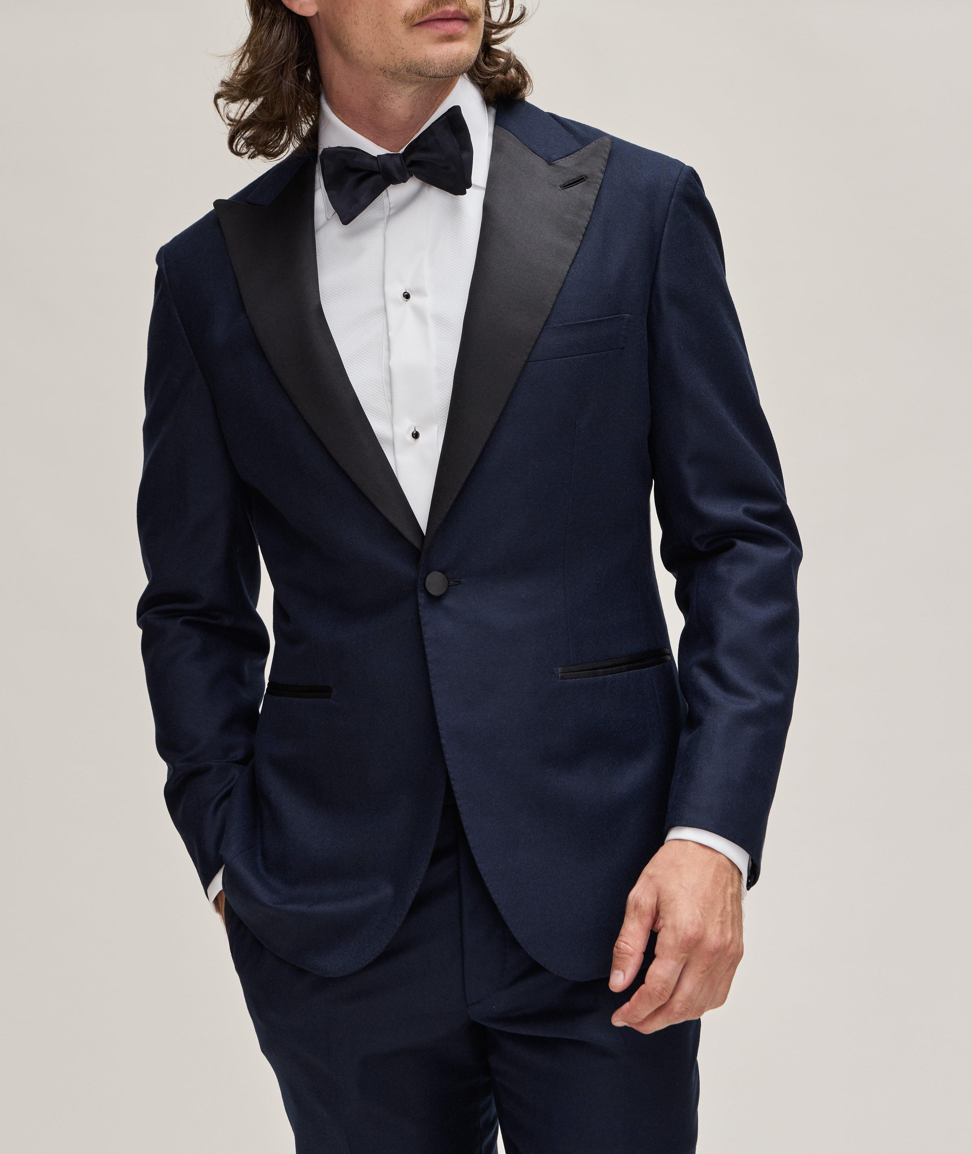 New Plume Satin Lapel Virgin Wool Tuxedo  image 1