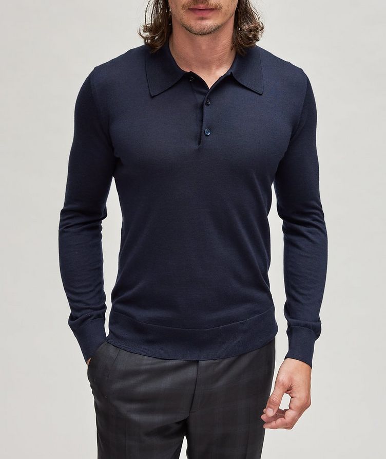 Cashmere Silk Knitted Polo image 1