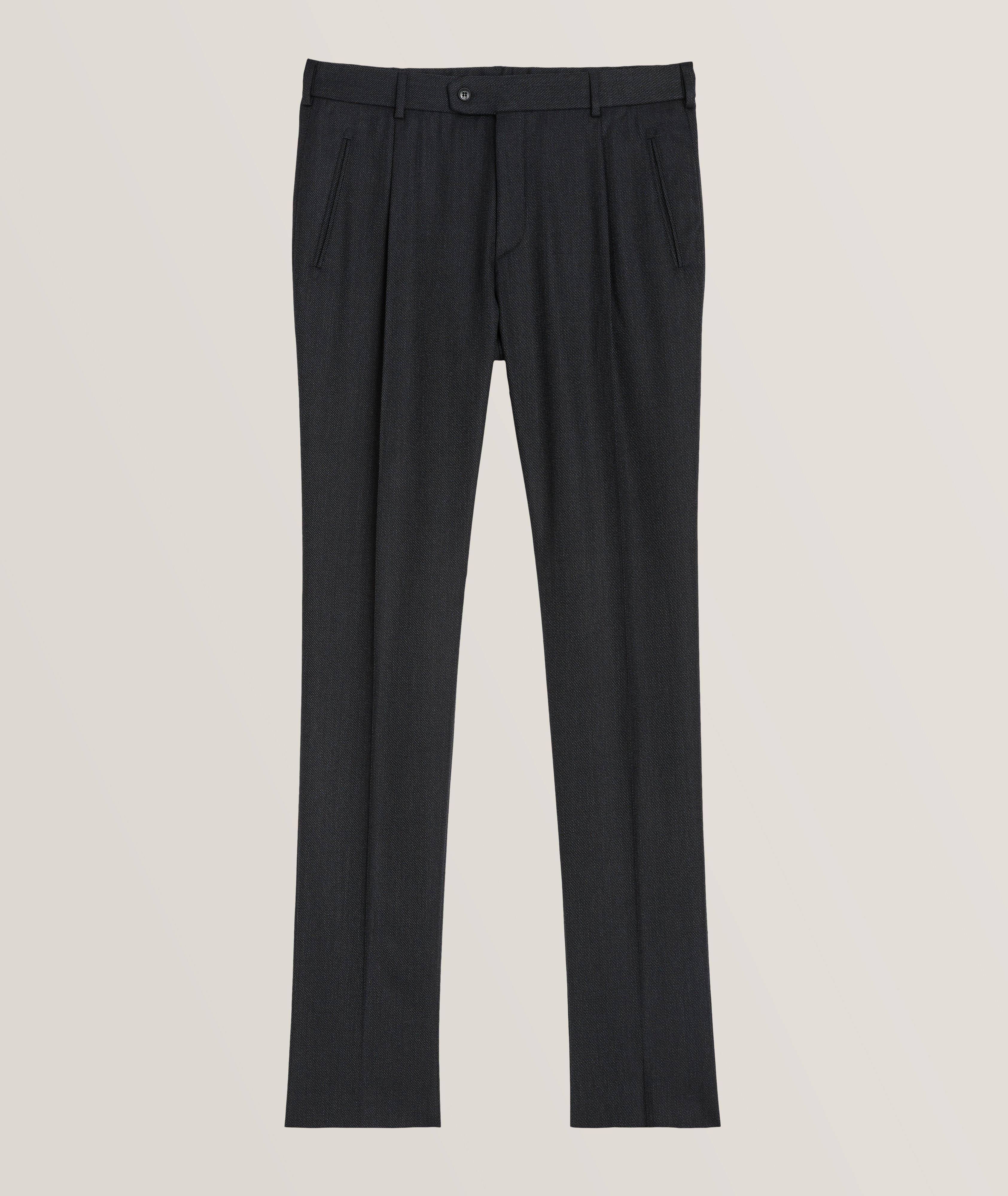 Shebha Textured Virgin Wool Twill Pants  image 0