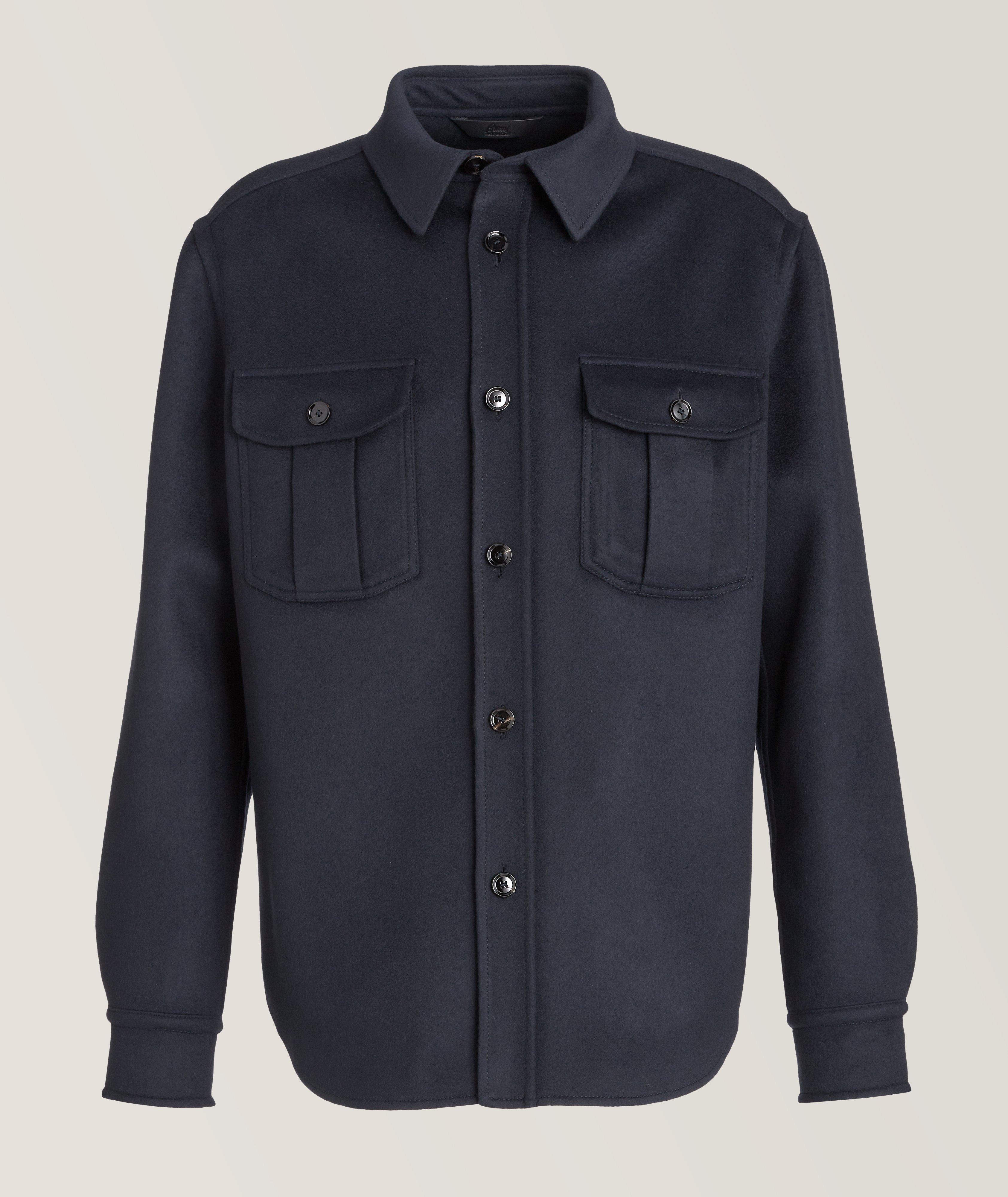 Brioni Wool, Silk, & Cashmere Overshirt, Sport Jackets