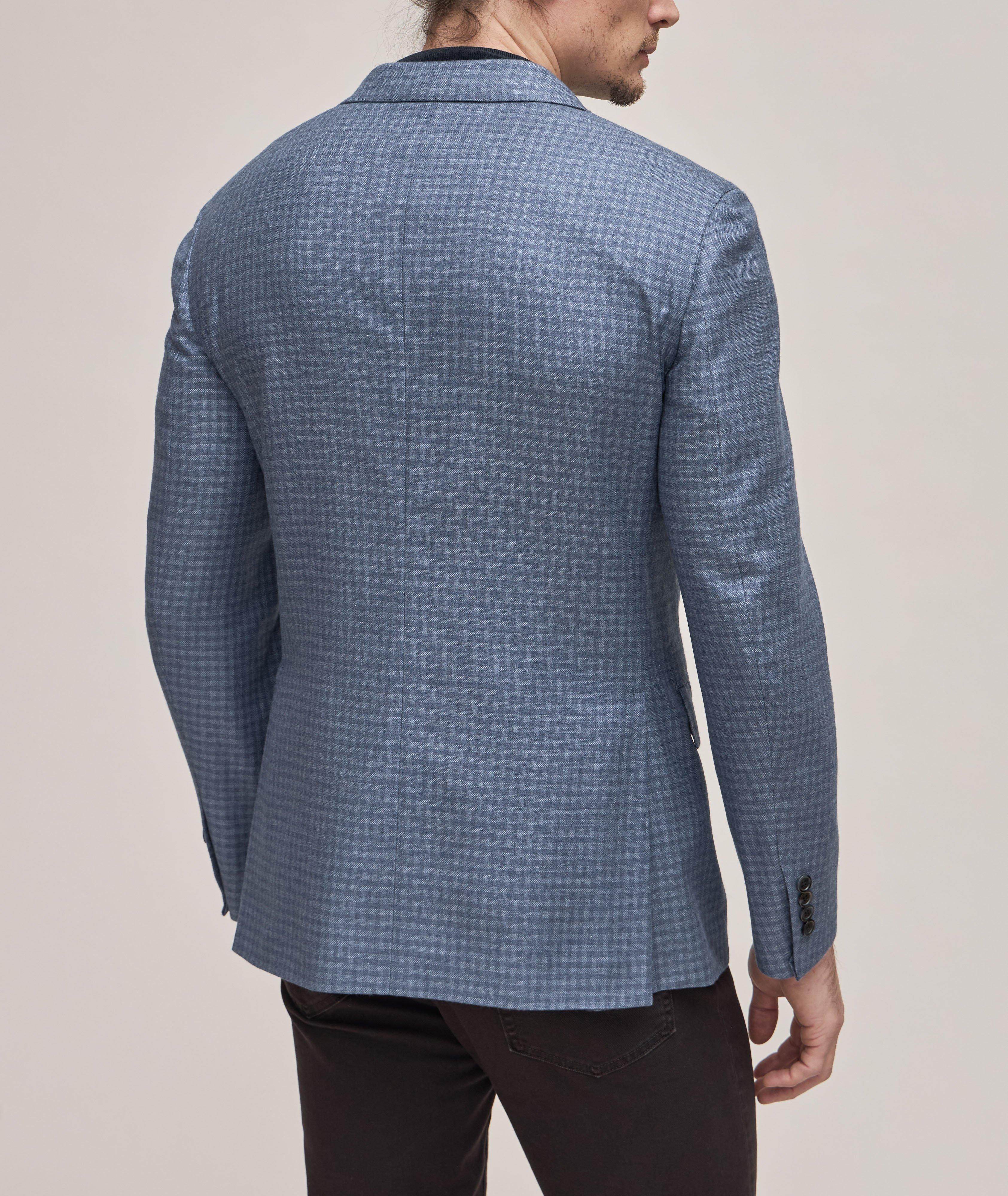 Giacca New Plume Checked Silk-Cashmere Sport Jacket  image 2
