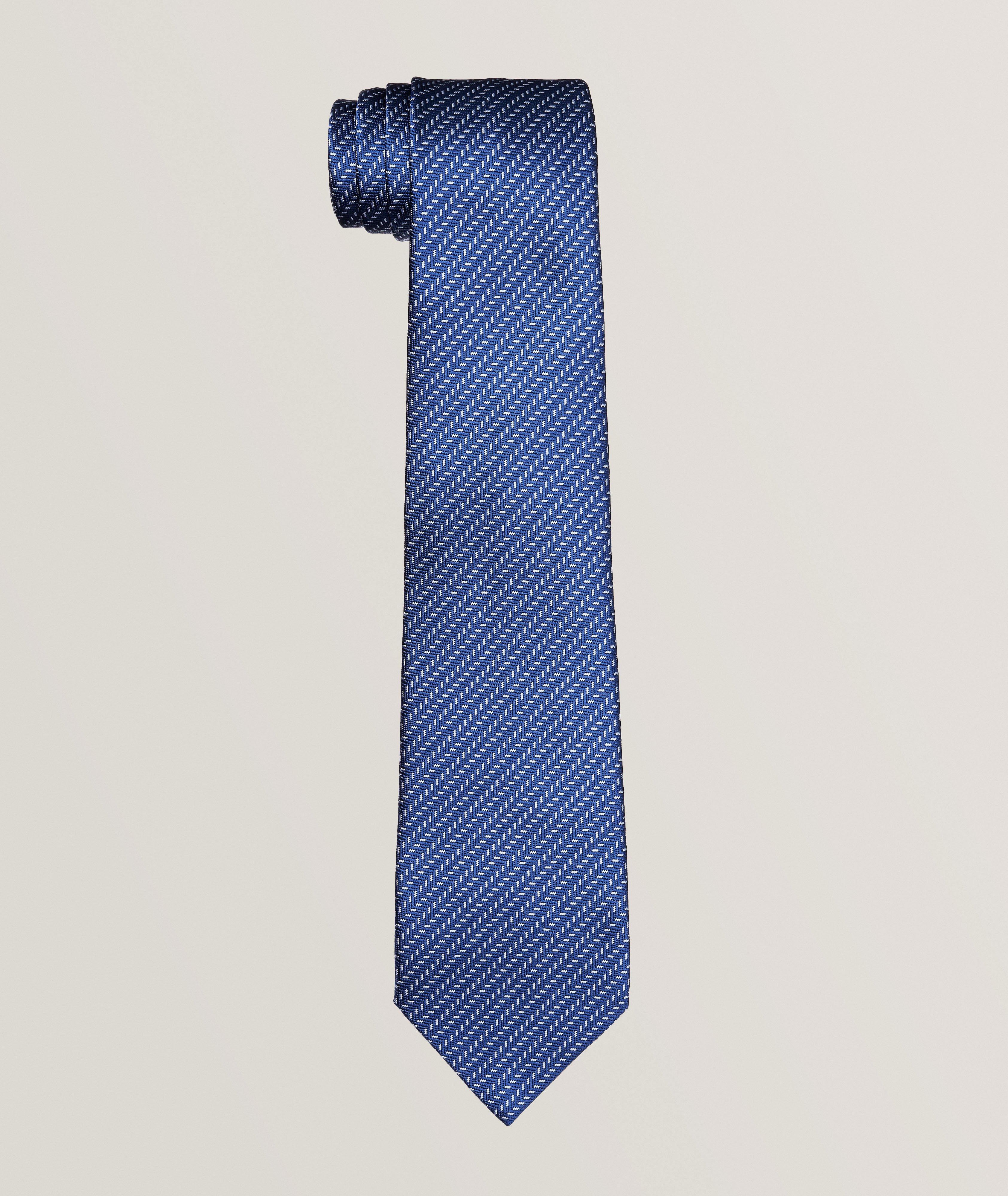 Flecked Silk Cotton Tie image 0
