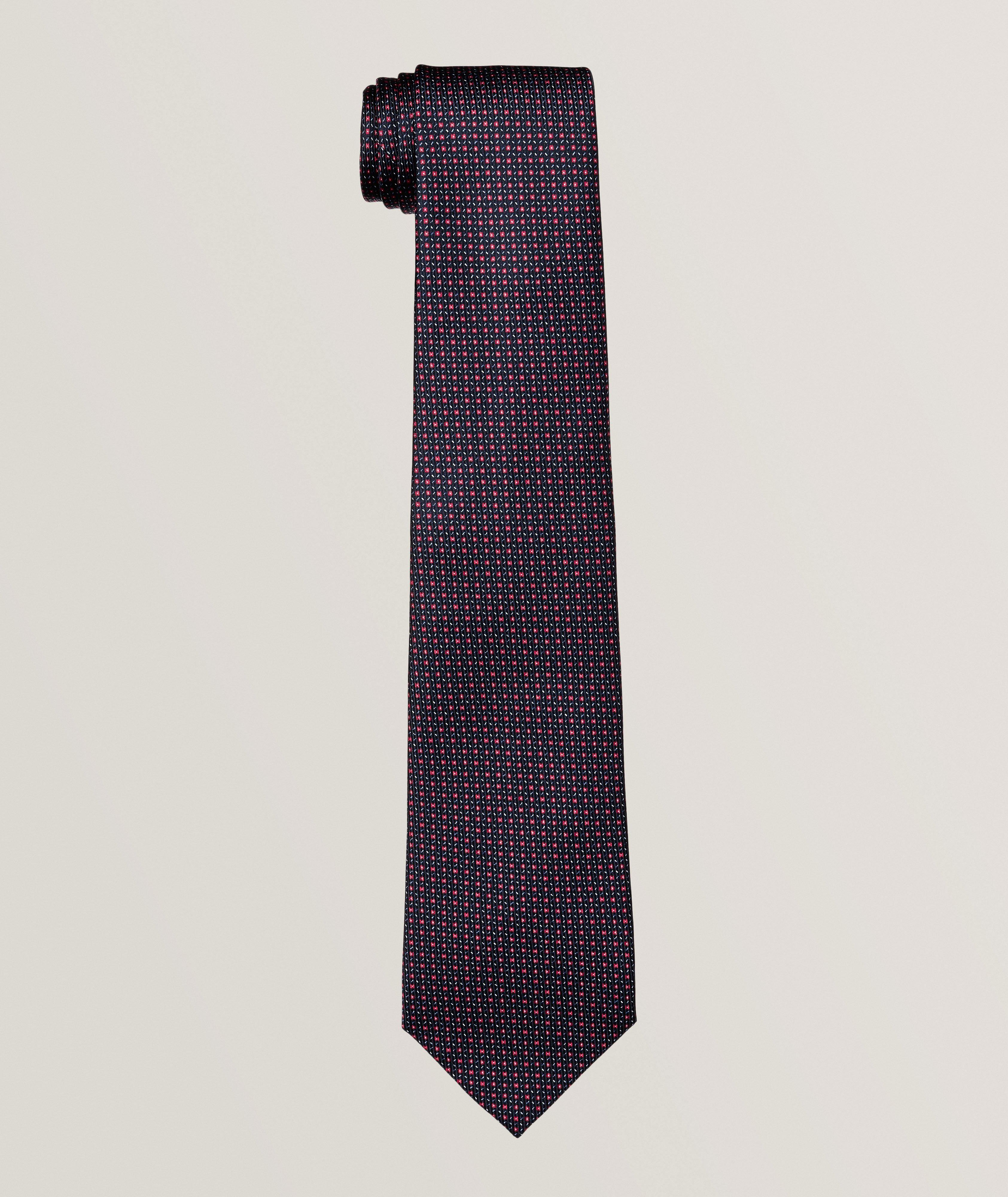 Brioni Cravate en soie à motif géométrique
