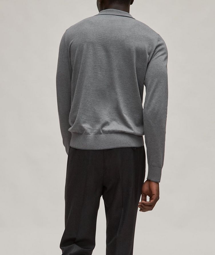 Long-Sleeve Cotton-Cashmere Polo image 2