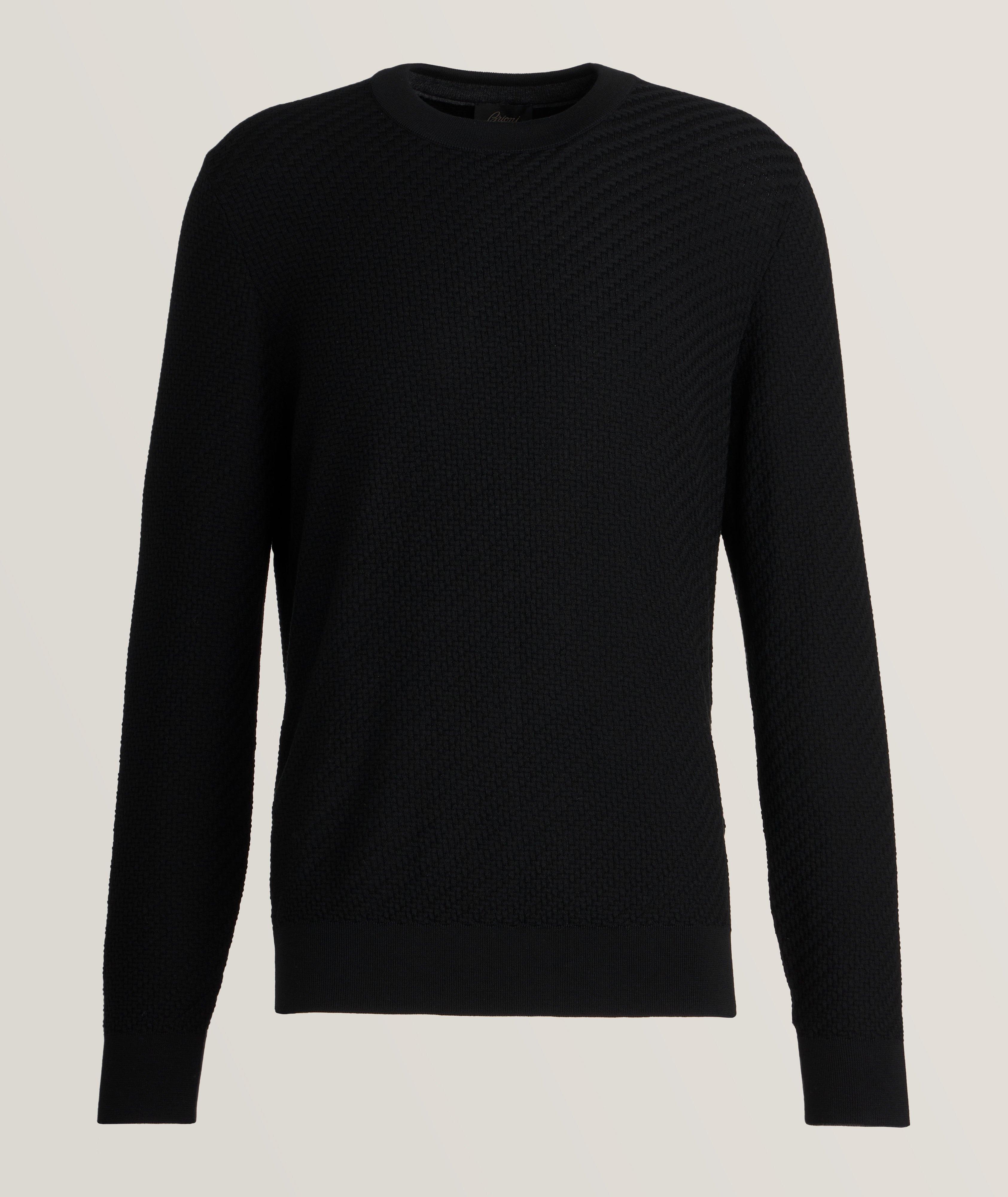 Chevron Stitch Certified Wool & Cashmere Sweater image 0