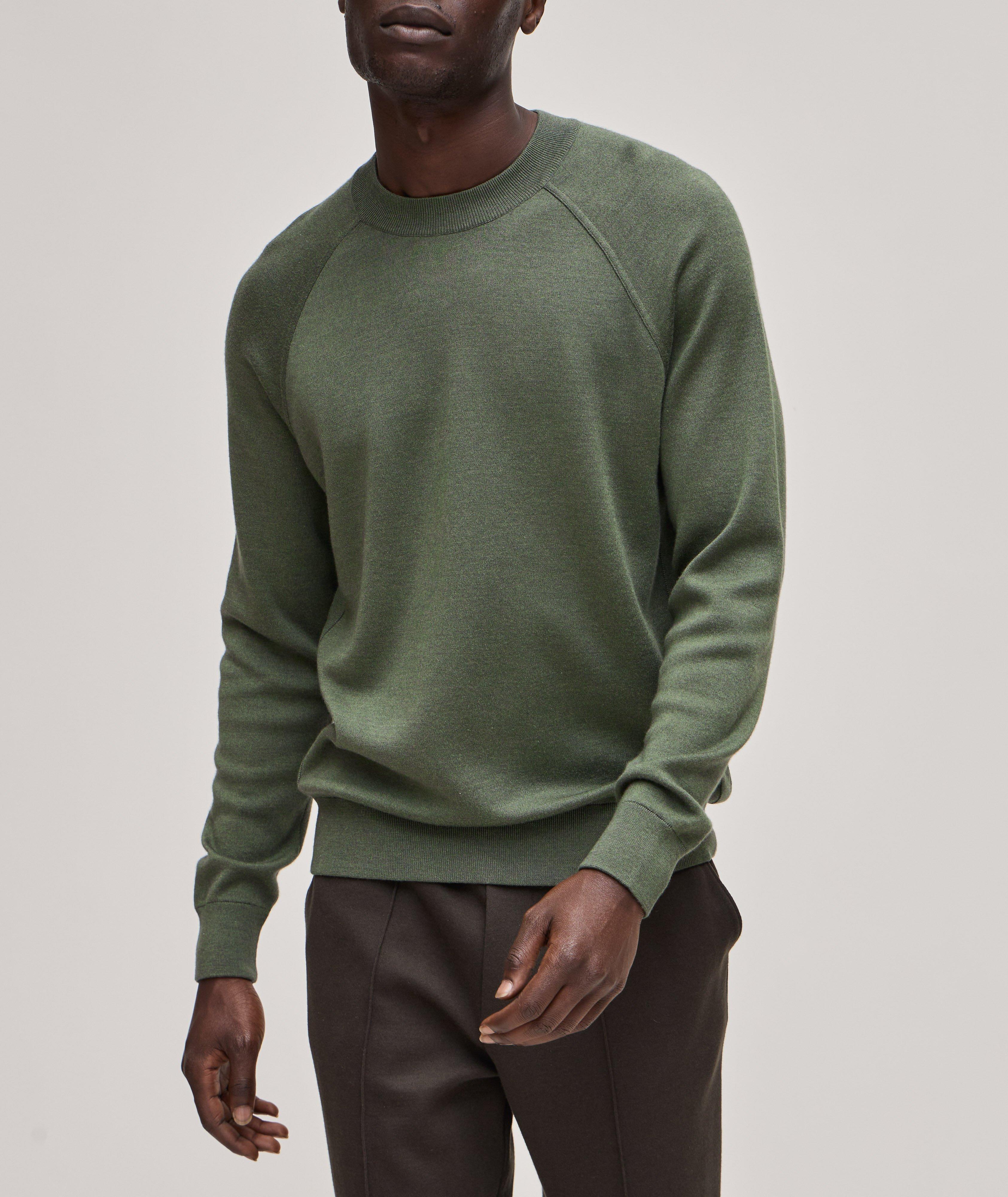 Balfour Cashmere, Virgin Wool & Silk Crewneck Sweater image 1