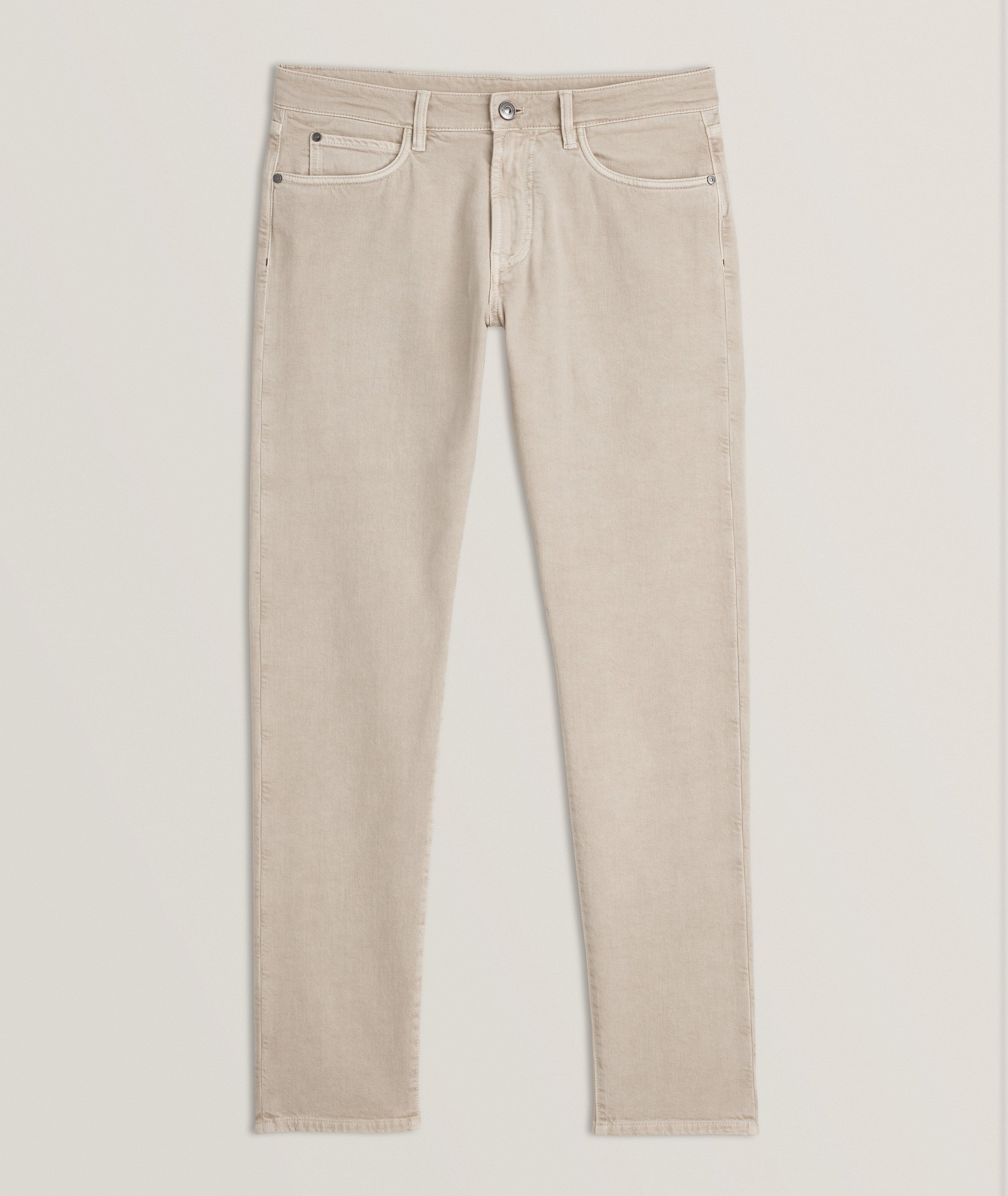 LORO PIANA Straight-Leg Pleated Cotton and Linen-Blend Trousers for Men