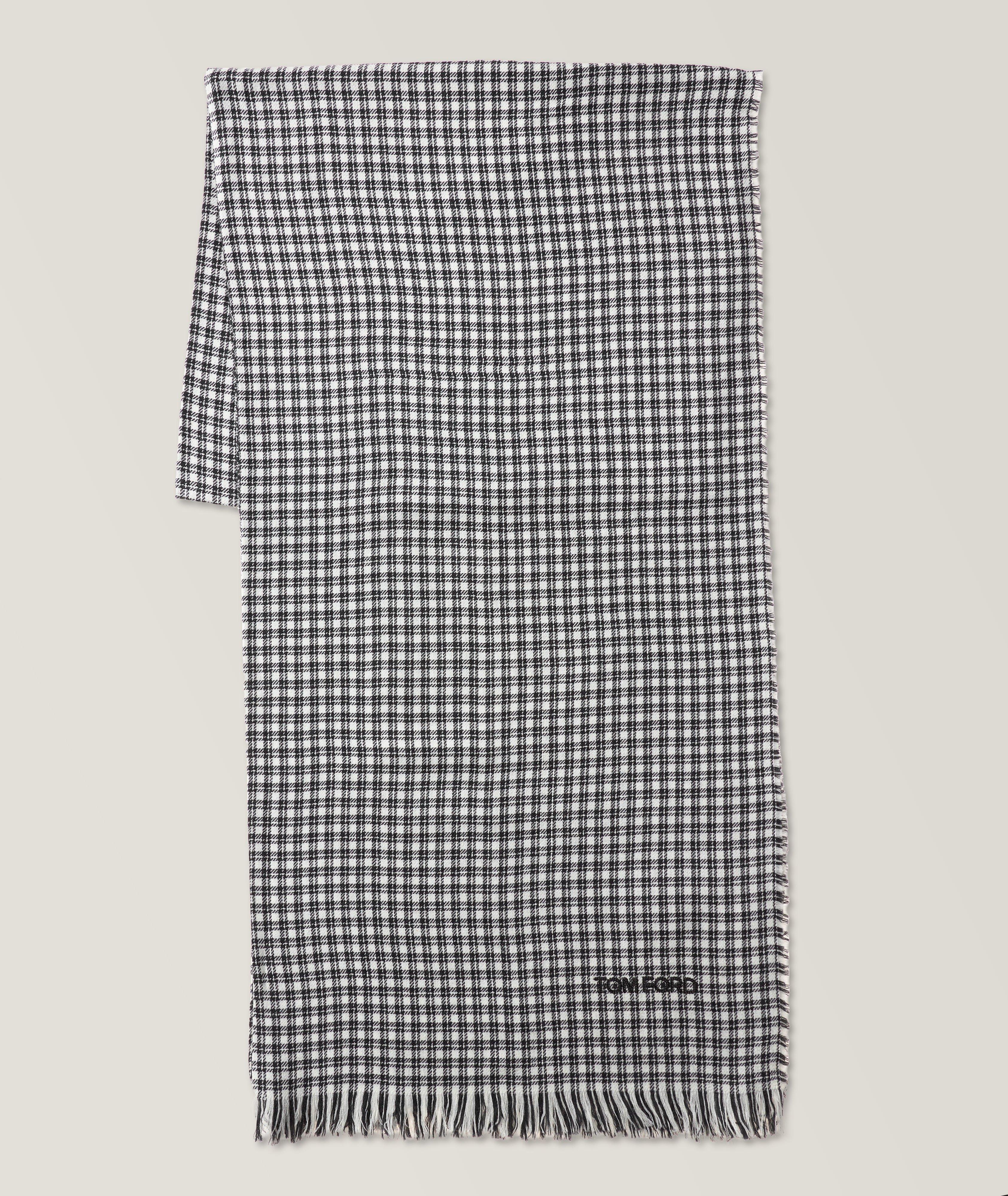 Checkered Wool Scarf image 0