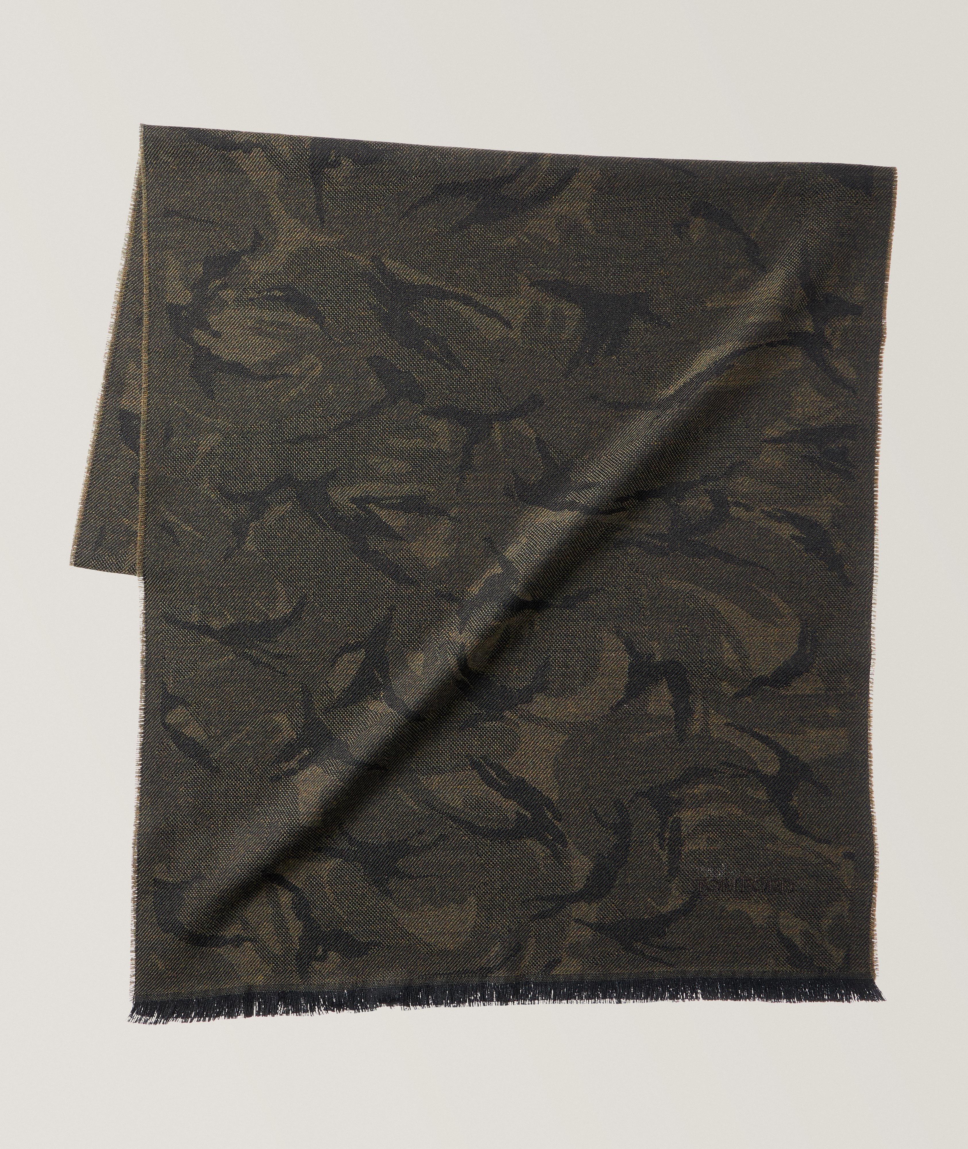 Camouflage Wool Scarf image 0