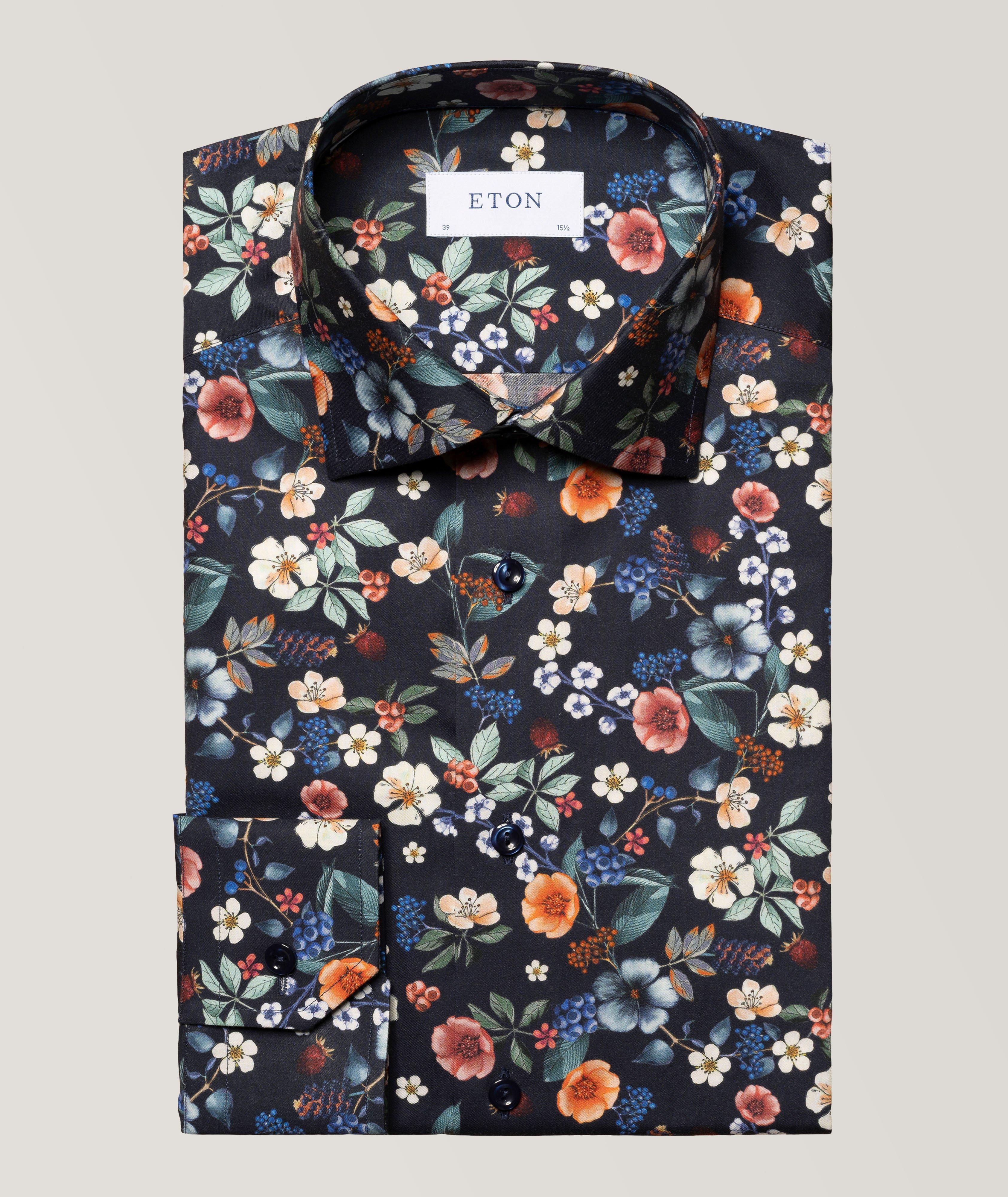 Floral Signature Twill Dress Shirt image 0