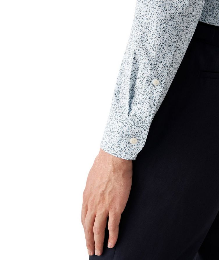 Chemise habillée en popeline de coton à petit motif floral image 3