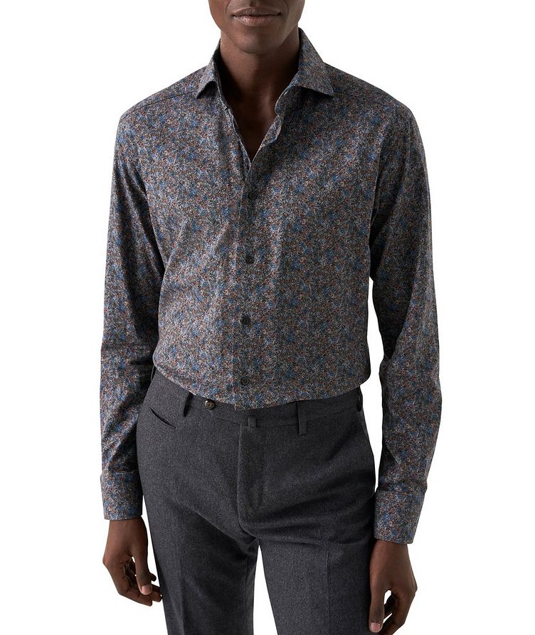 Chemise habillée en coton à motif floral image 1