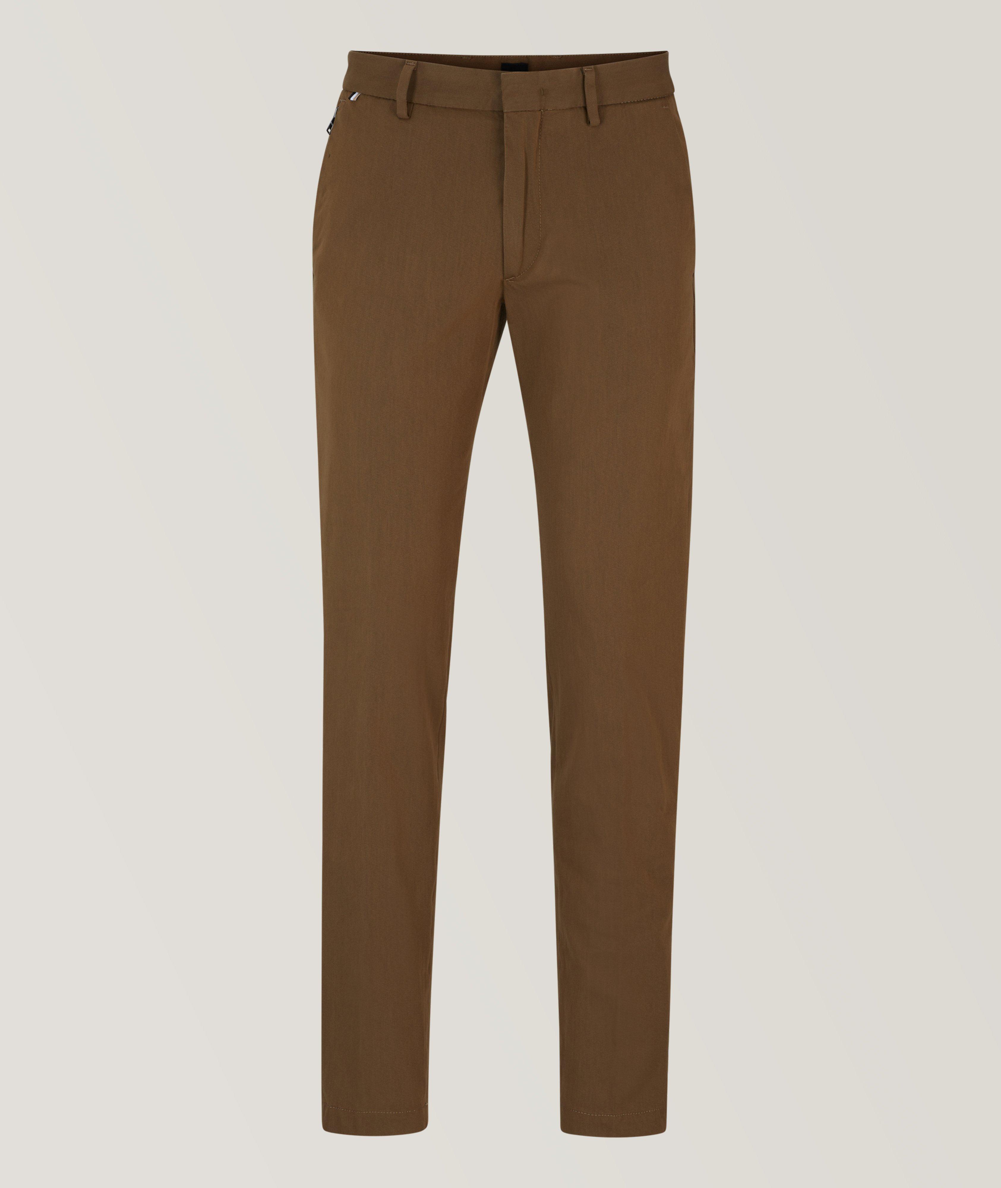 Slim Fit Stretch Cotton-Blend Trousers