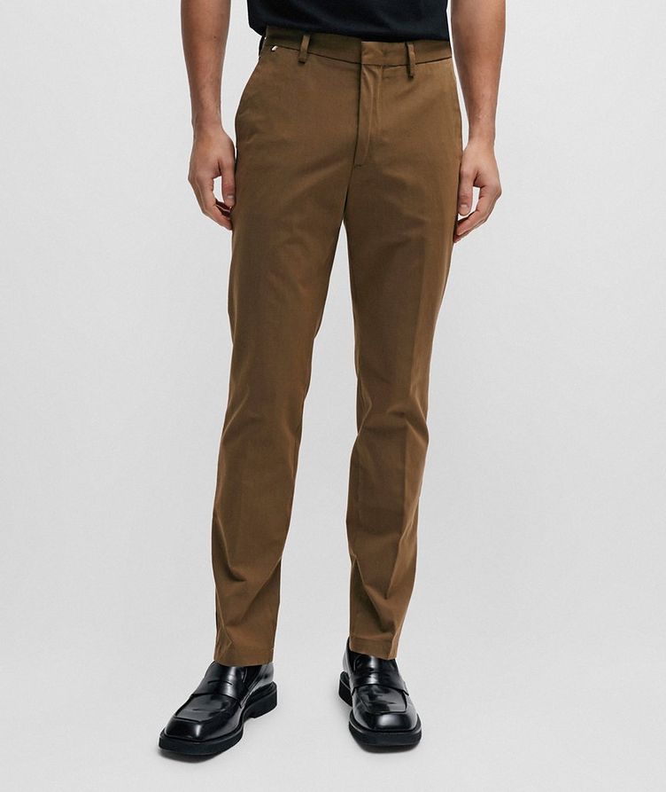 Slim Fit Stretch Cotton-Blend Trousers image 2