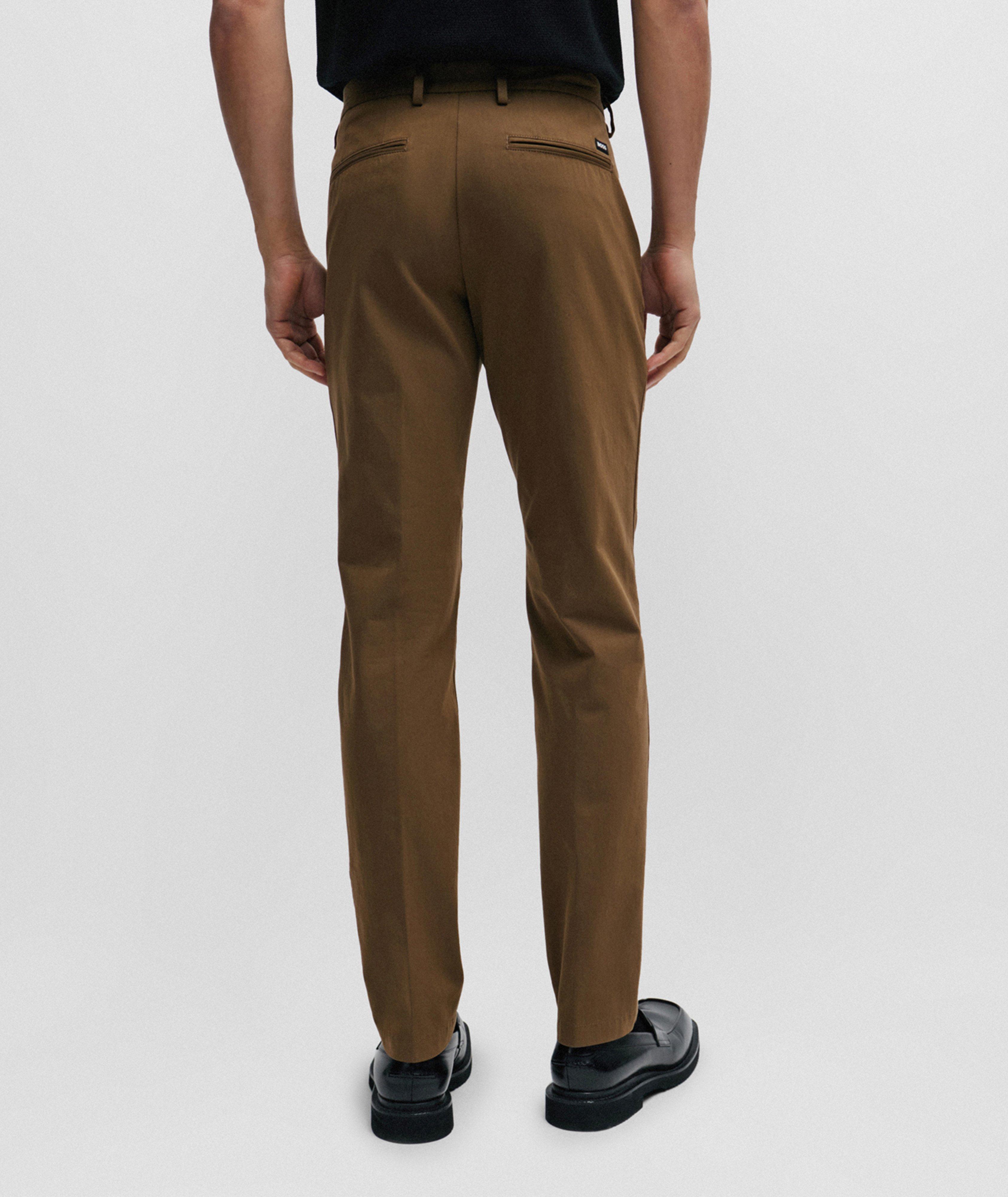 Slim Fit Stretch Cotton-Blend Trousers