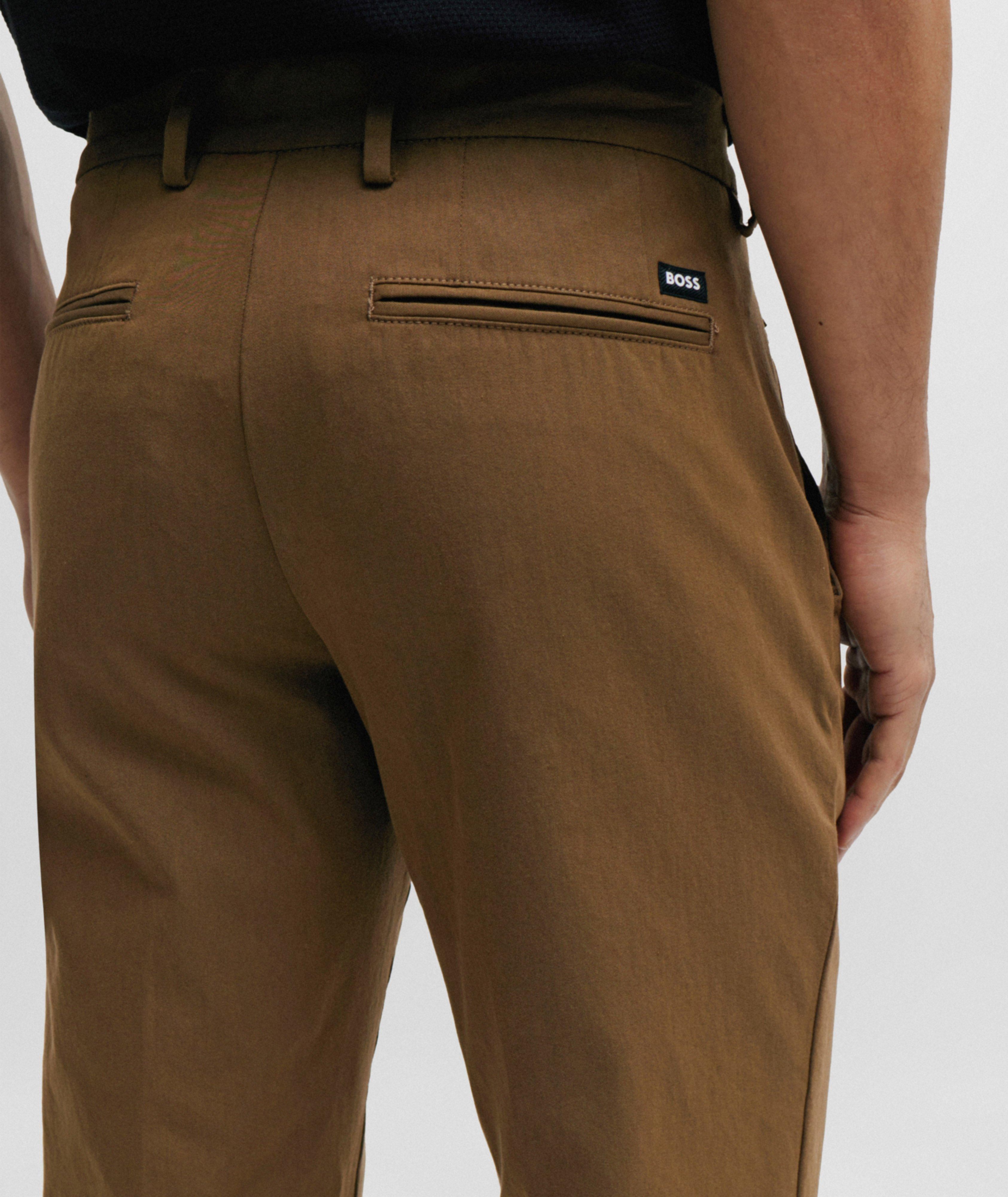 Slim Fit Stretch Cotton-Blend Trousers