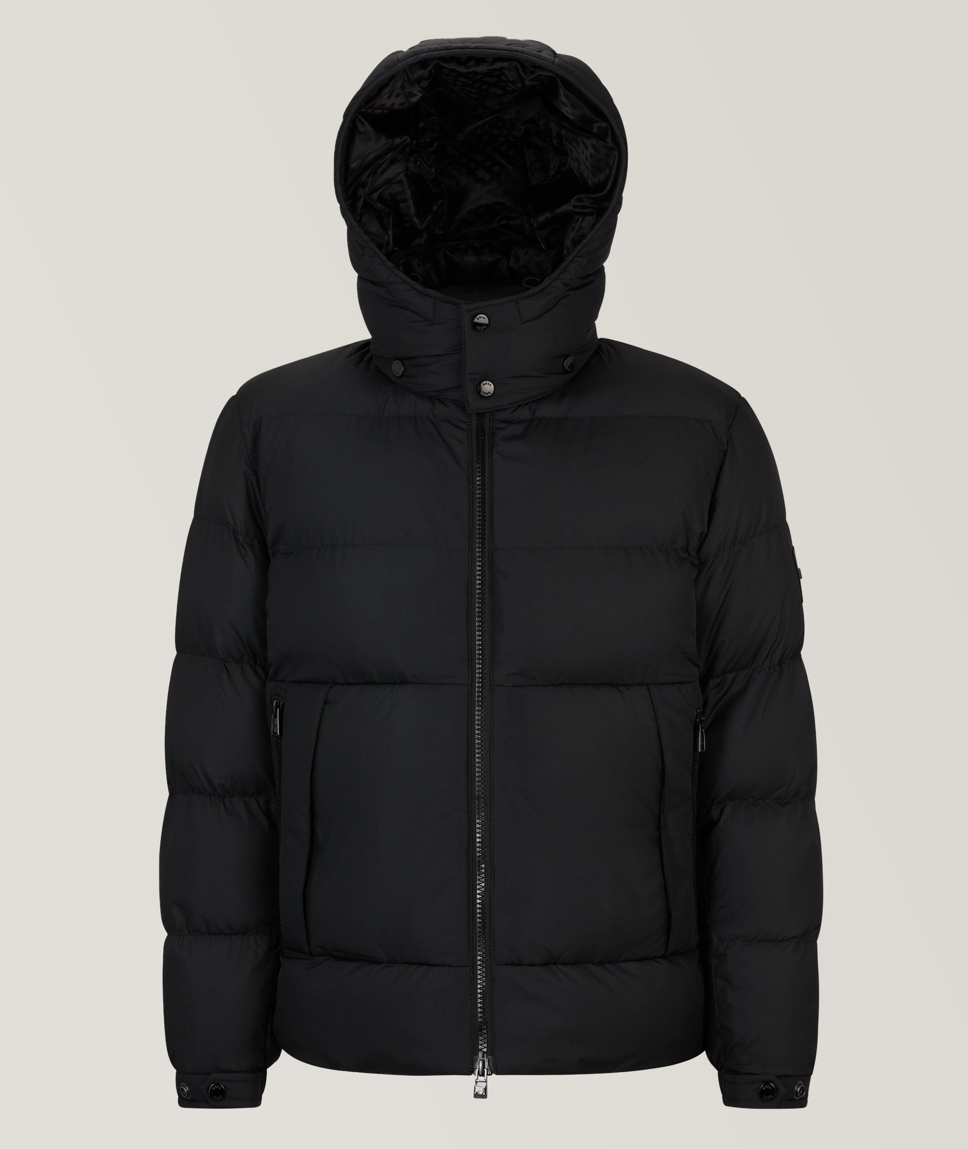Padded Water-Repellent Hooded Jacket image 0