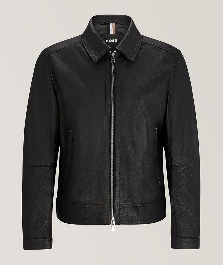BOSS Mapson Leather Jacket | Leather | Harry Rosen