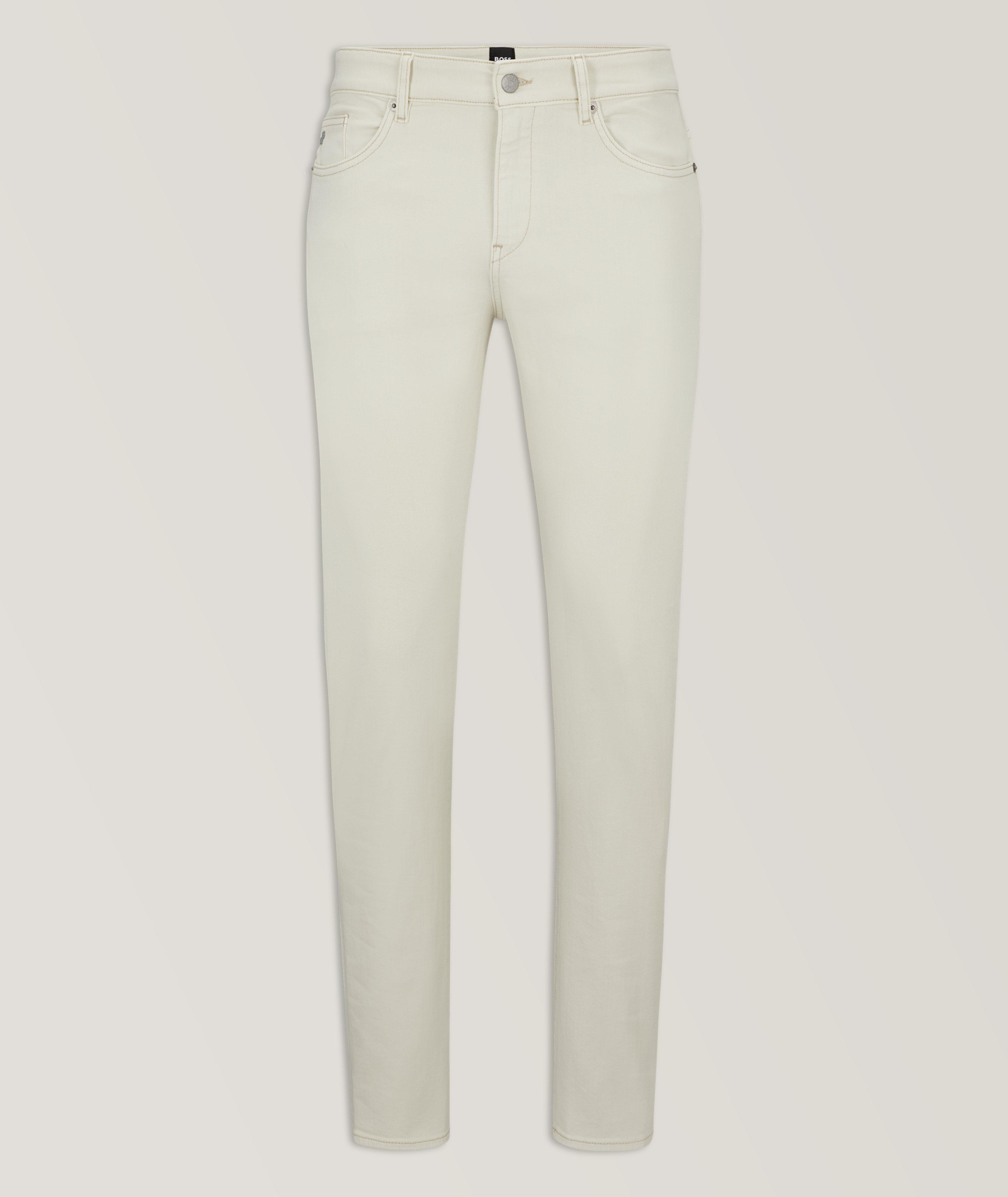 Jean en coton extensible de coupe amincie image 0