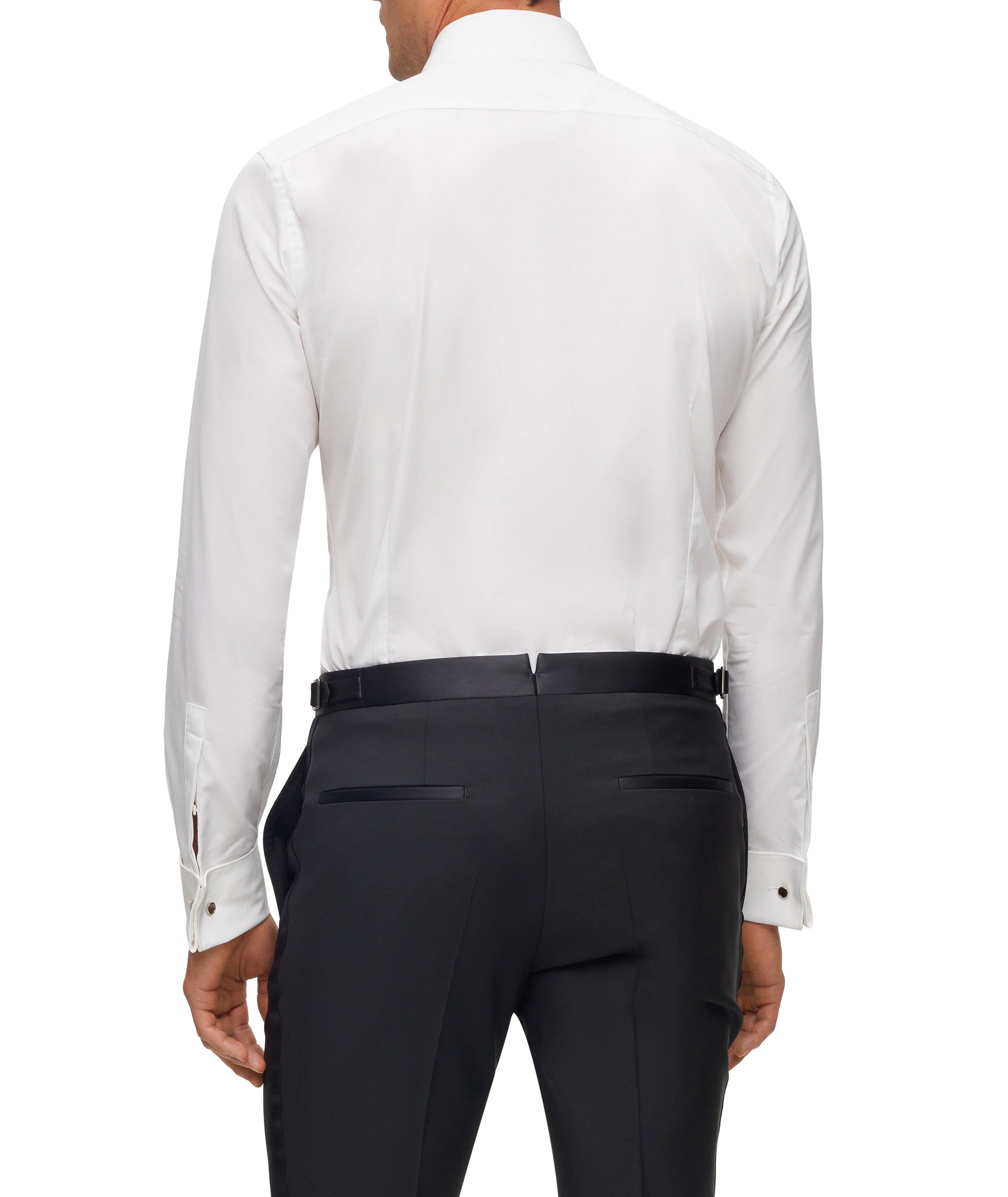 Slim-Fit Pleated Bib Dress Shirt image 2