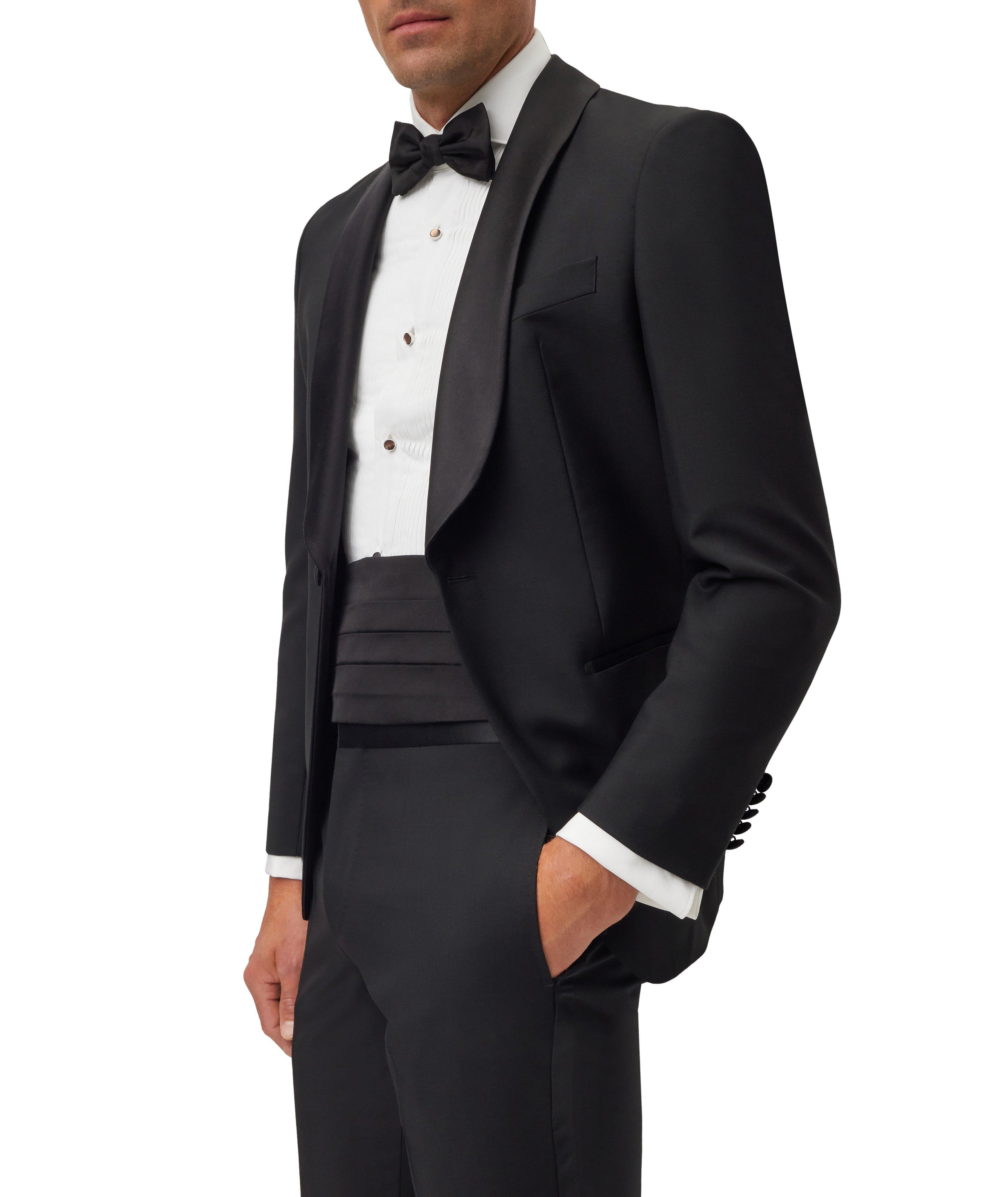 Slim-Fit Pleated Bib Dress Shirt image 4