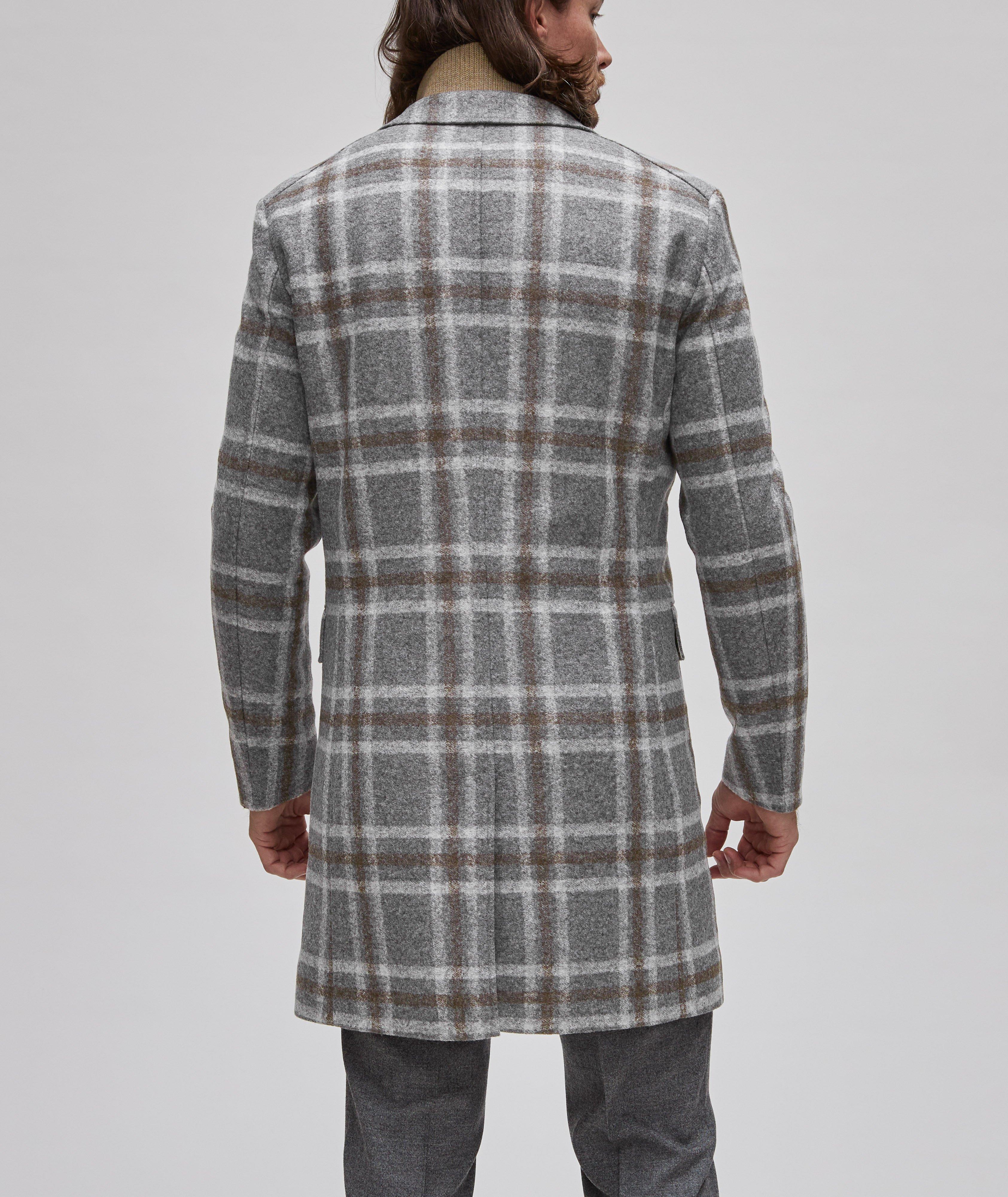 Hyde Checkered Removable Bib Insert Overcoat image 2