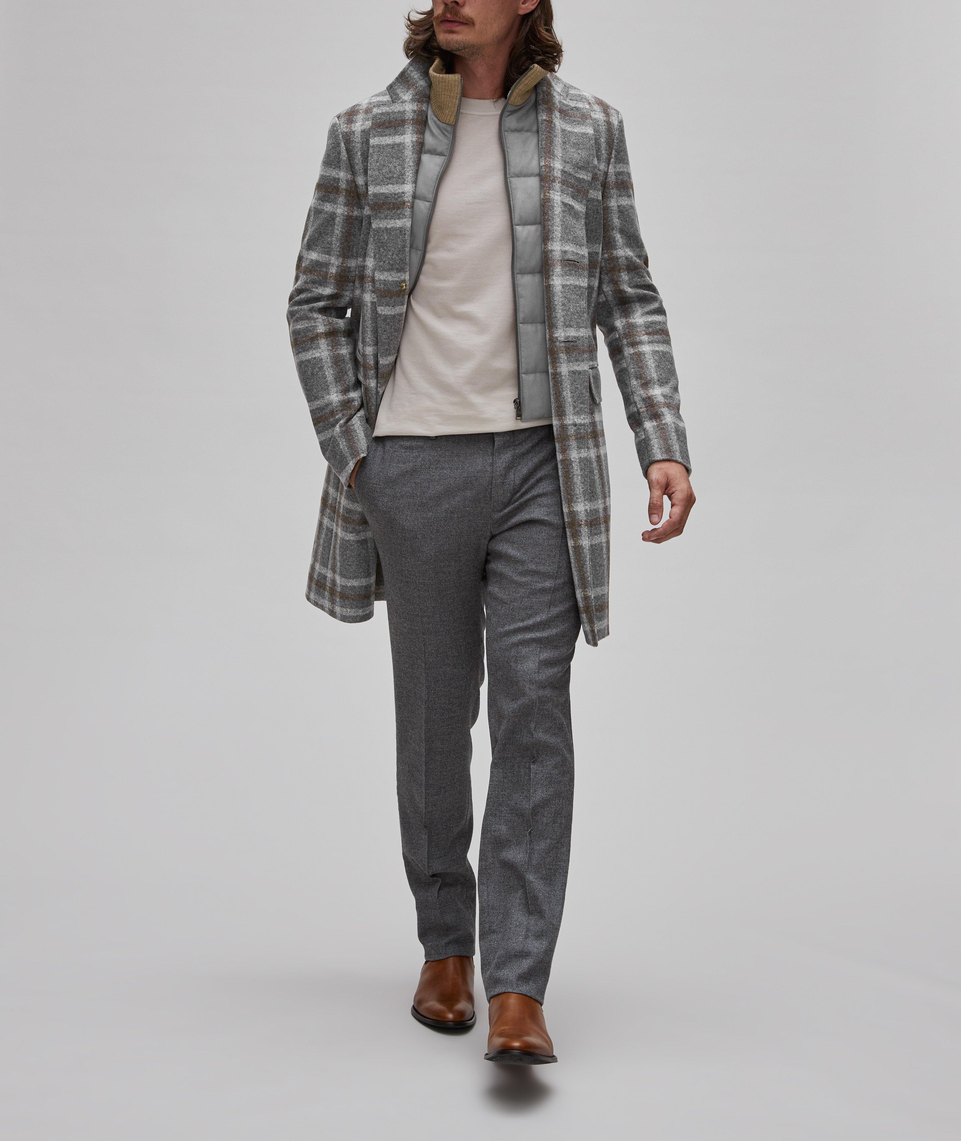 Hyde Checkered Removable Bib Insert Overcoat image 4