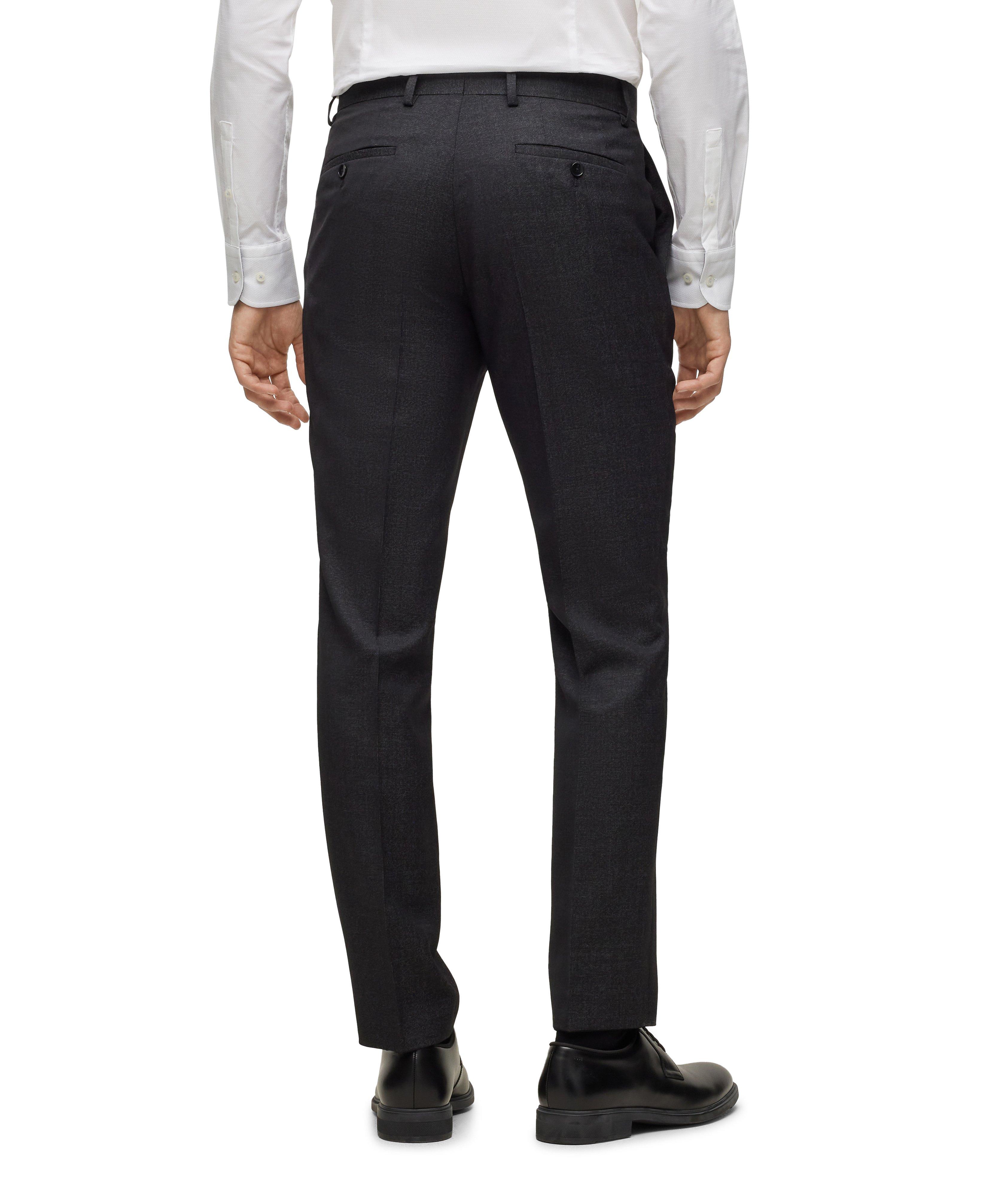 BOSS - Slim-fit trousers in stretch virgin wool