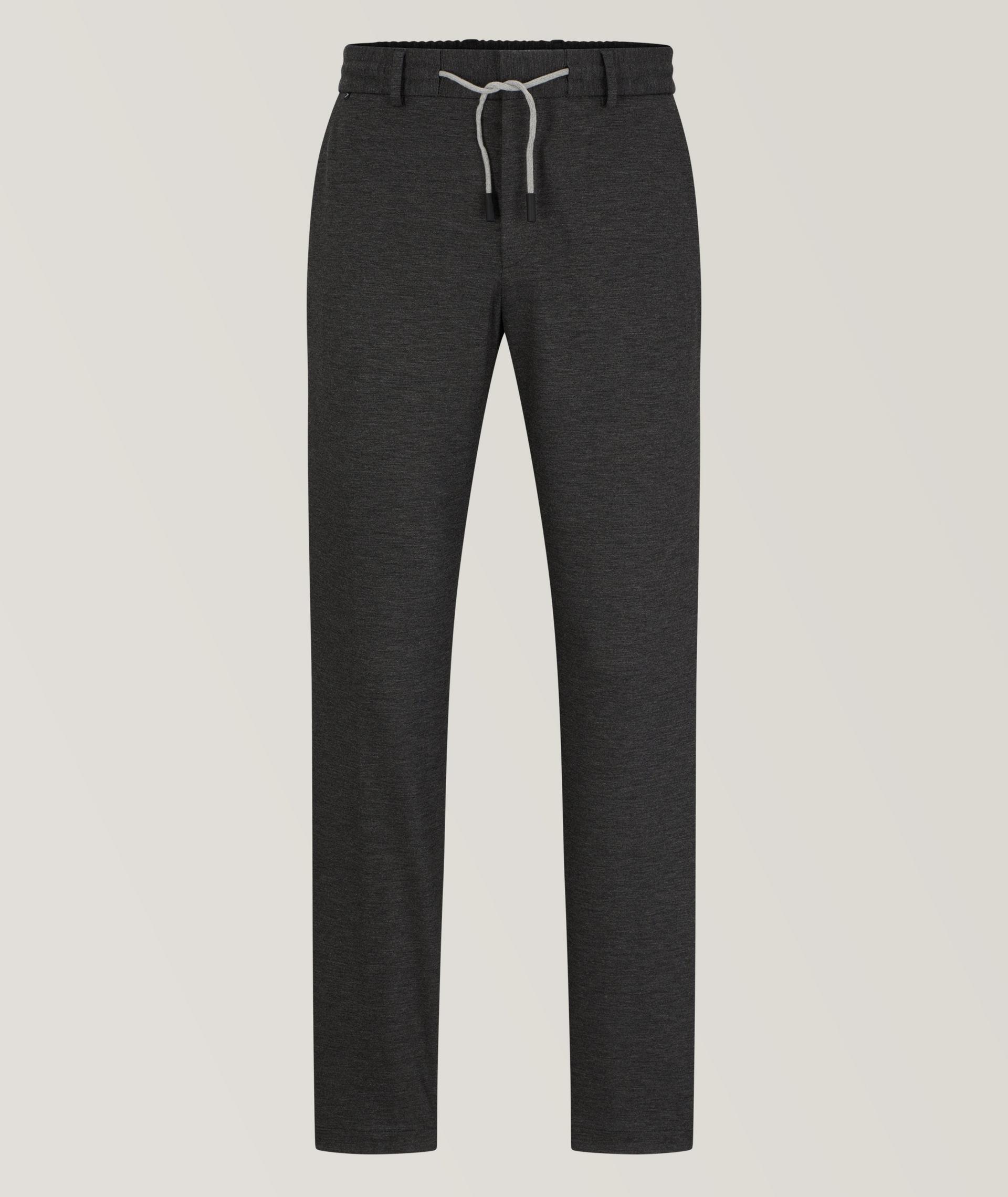 Pantalon en tissu technique à cordon réversible image 0