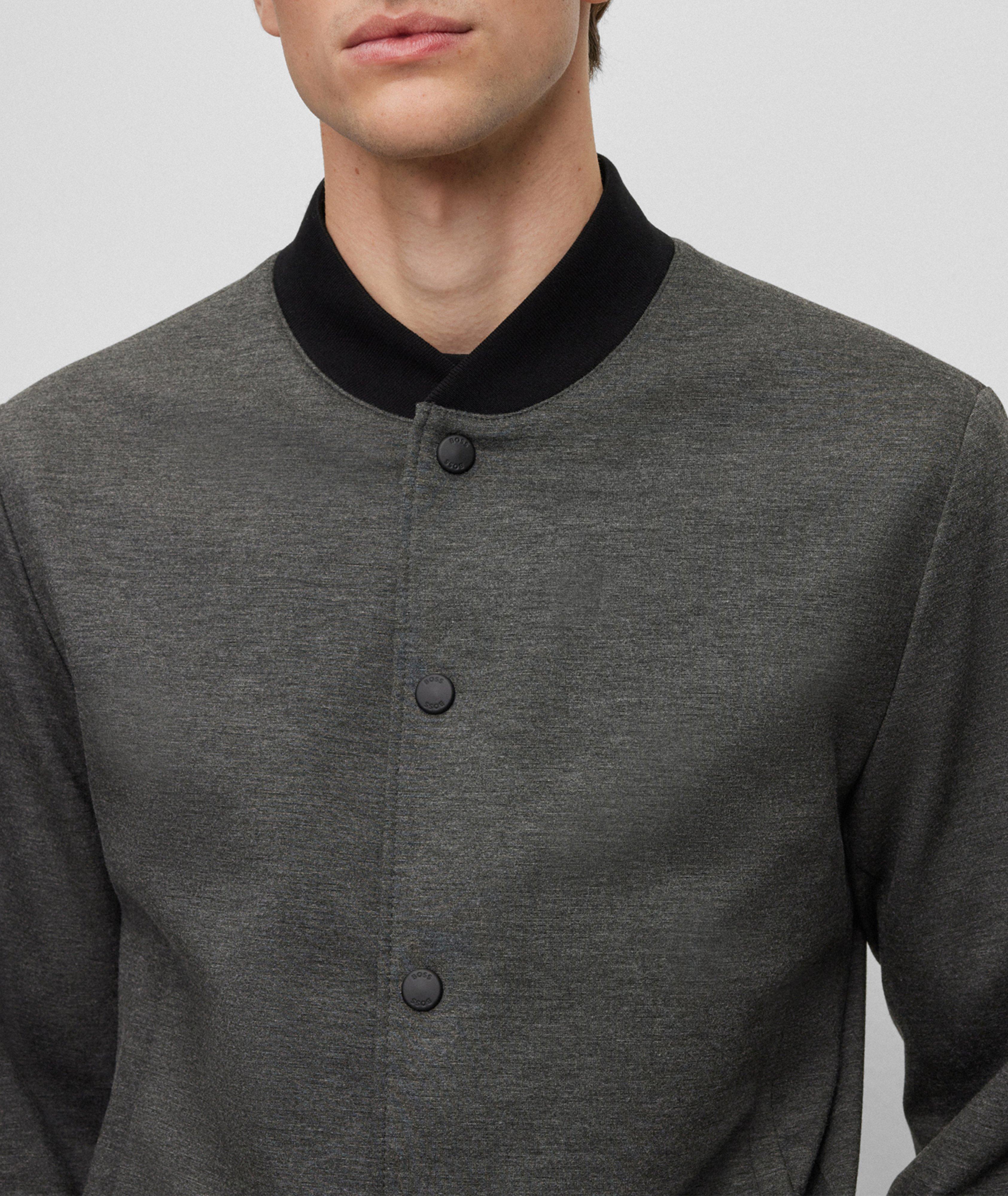 Slim-Fit Interlock Jersey Bomber Jacket image 4
