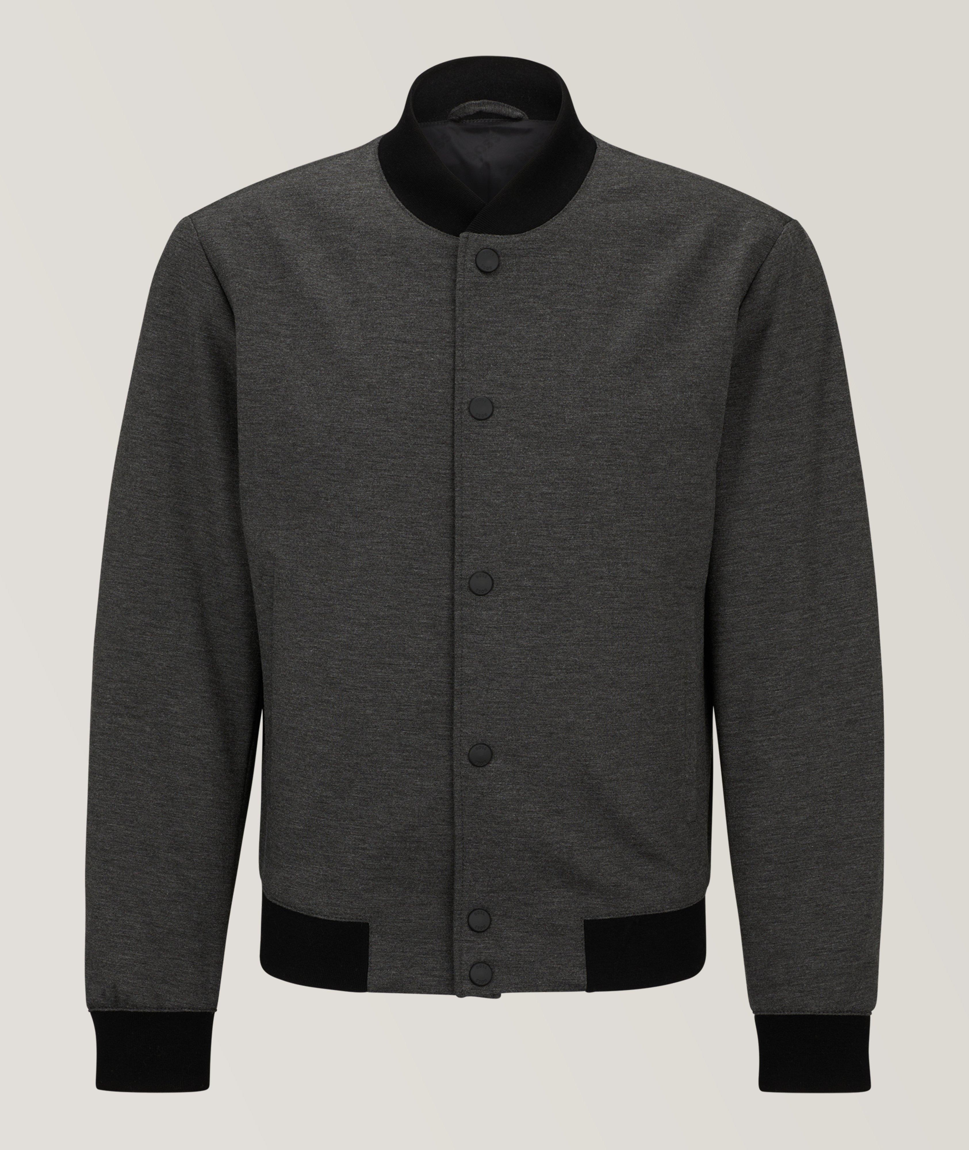 Slim-Fit Interlock Jersey Bomber Jacket image 0