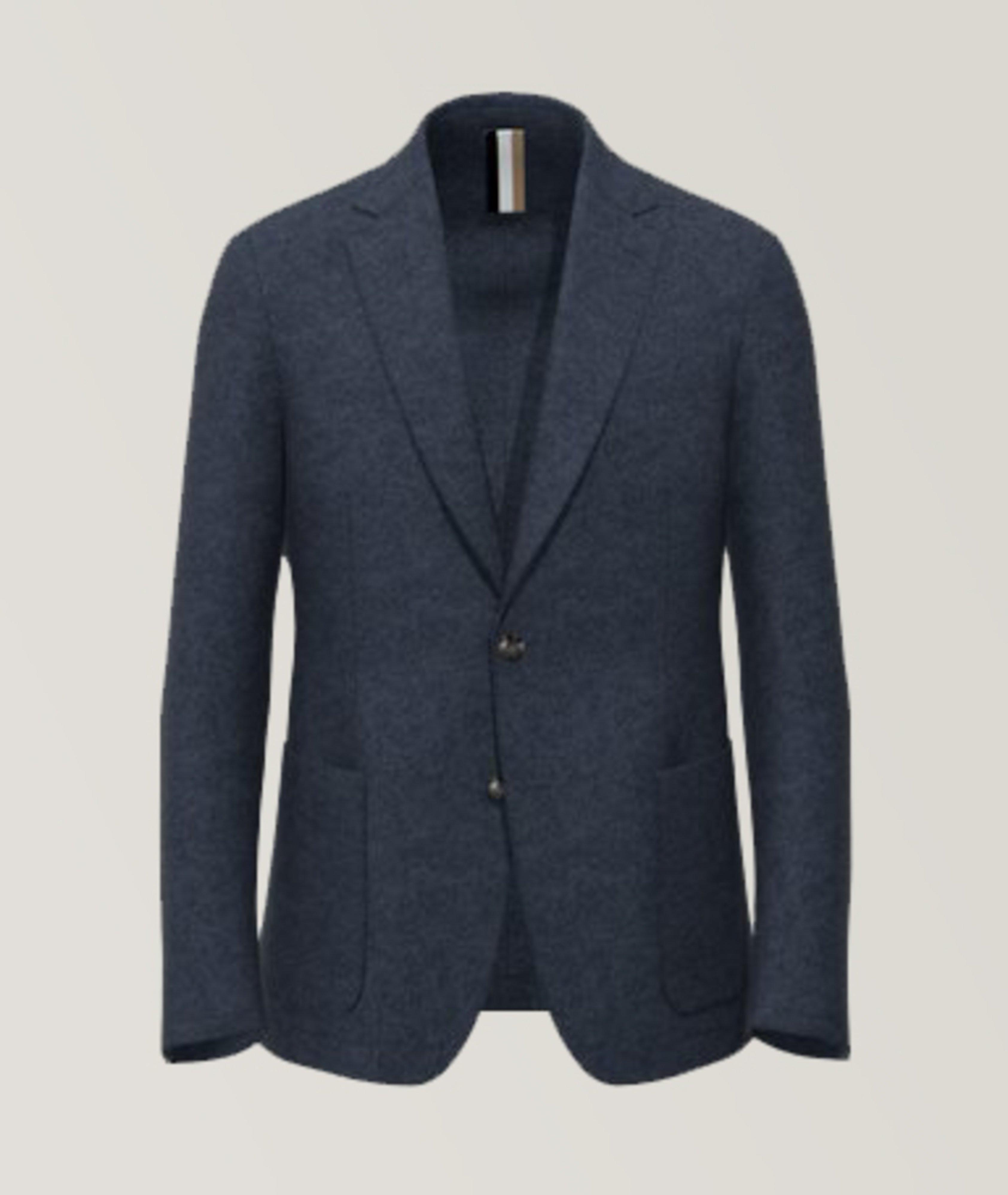 Slim-Fit Mélange Virgin Wool Sport Jacket image 0