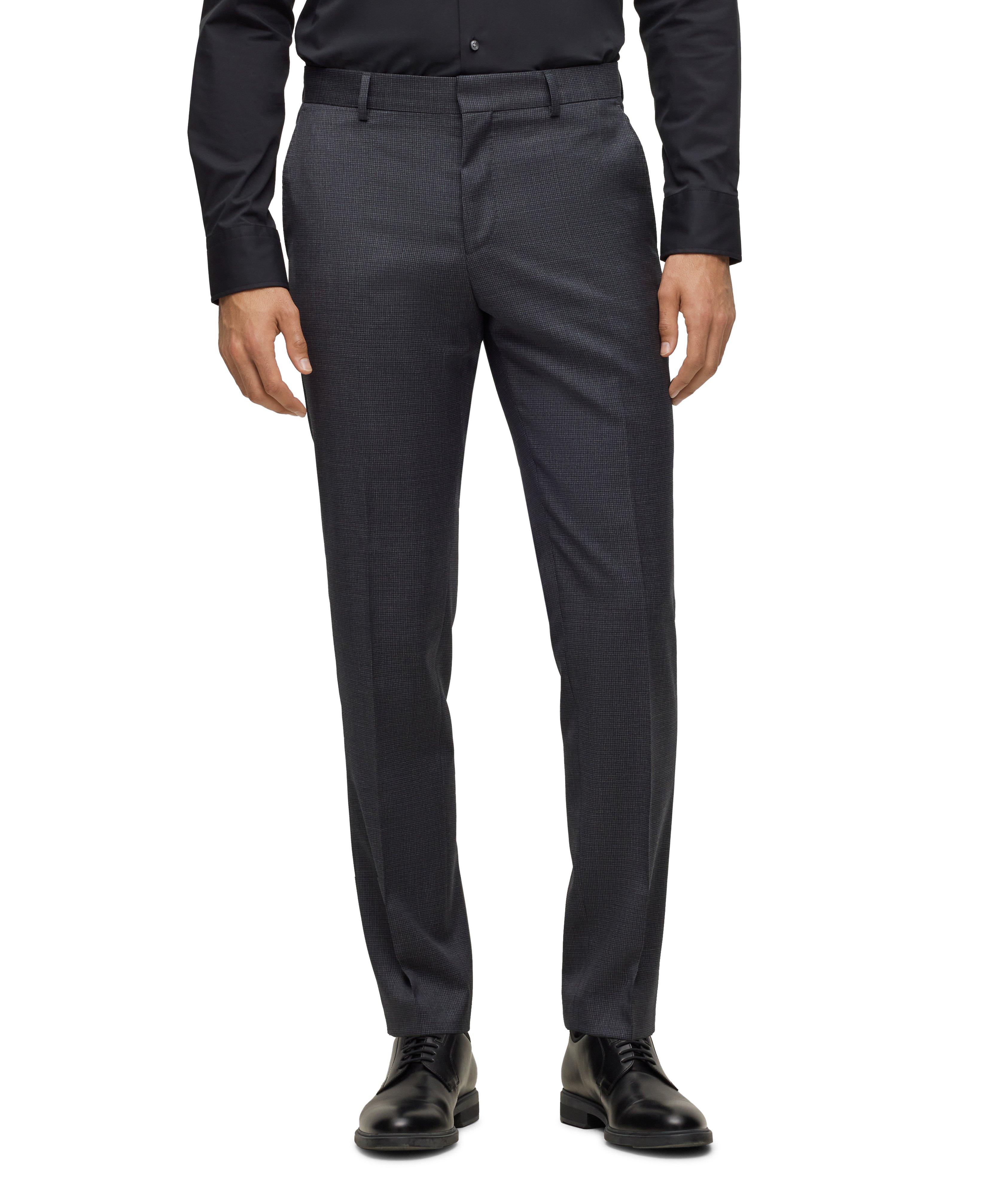 Slim Fit Houndstooth Virgin Wool Suit image 4