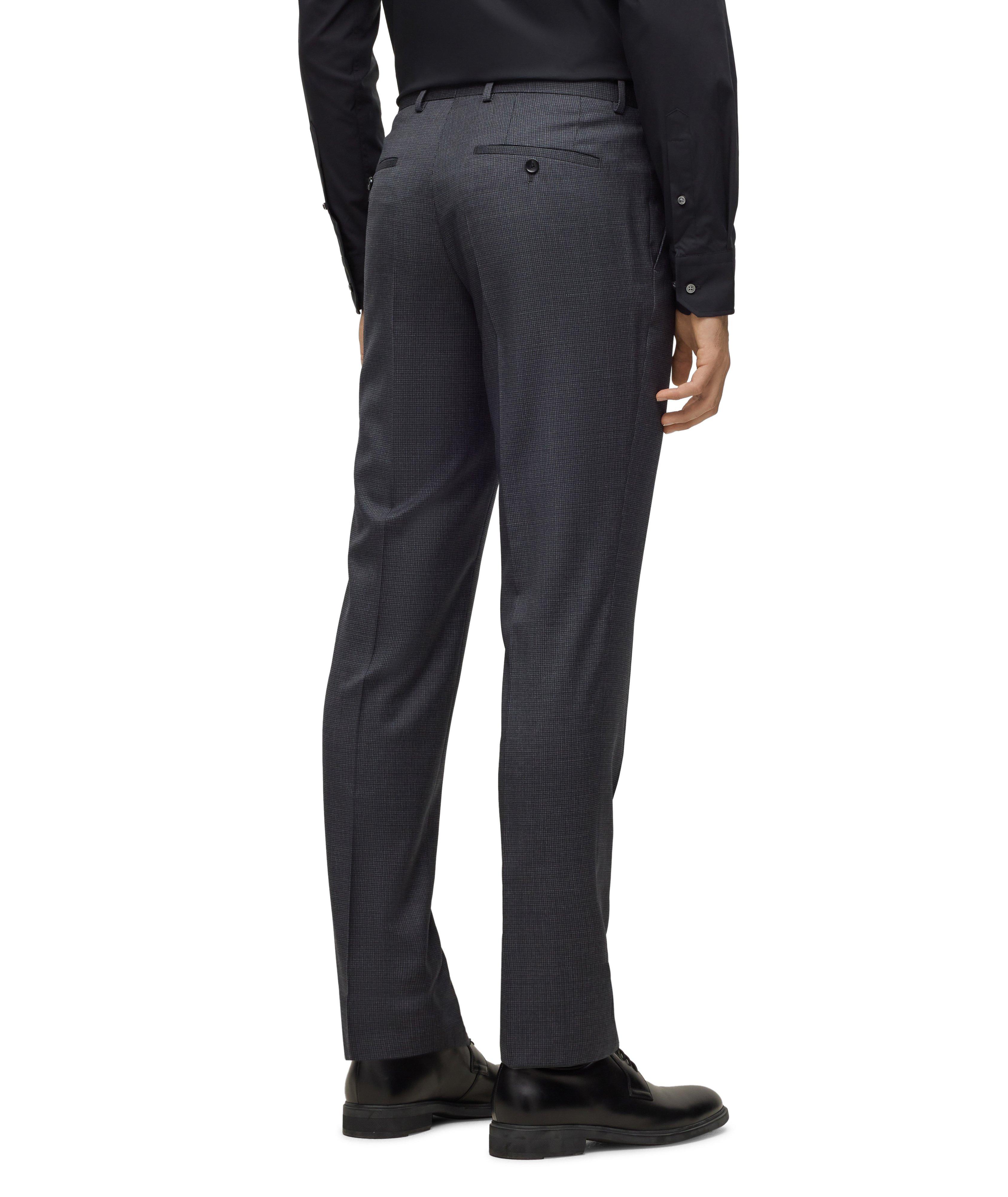 Slim Fit Houndstooth Virgin Wool Suit image 5