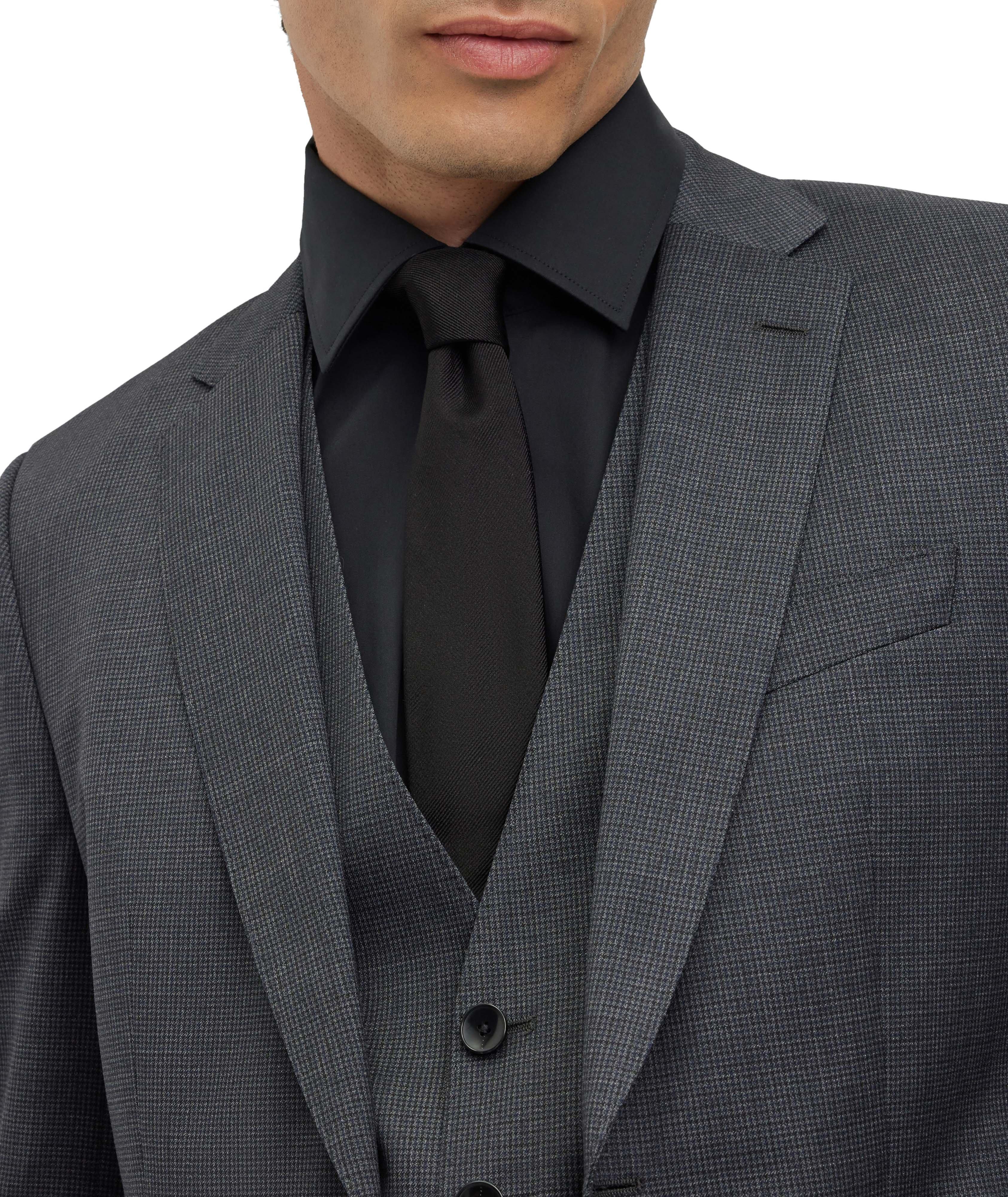 Slim Fit Houndstooth Virgin Wool Suit image 6