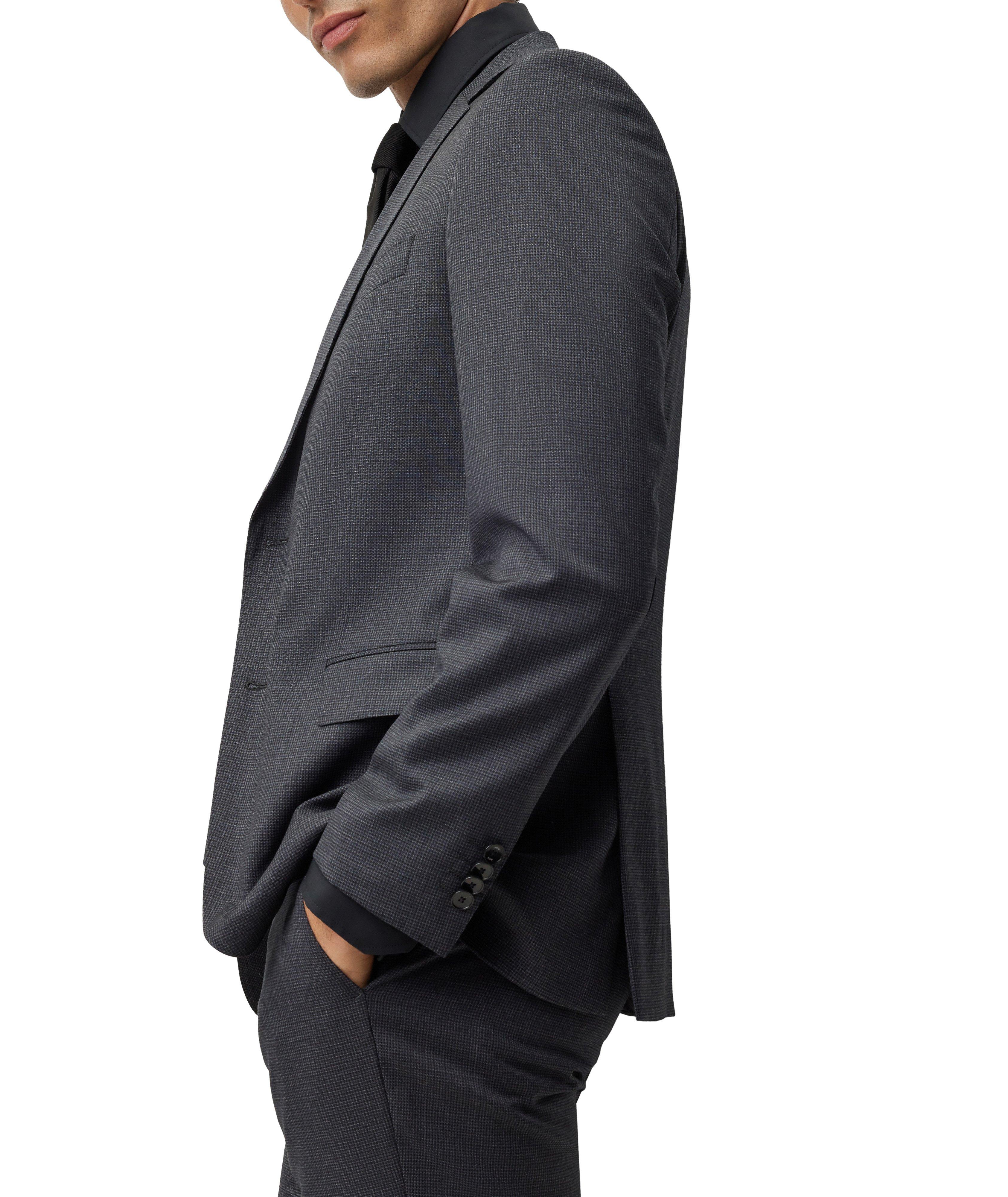 Slim Fit Houndstooth Virgin Wool Suit image 7